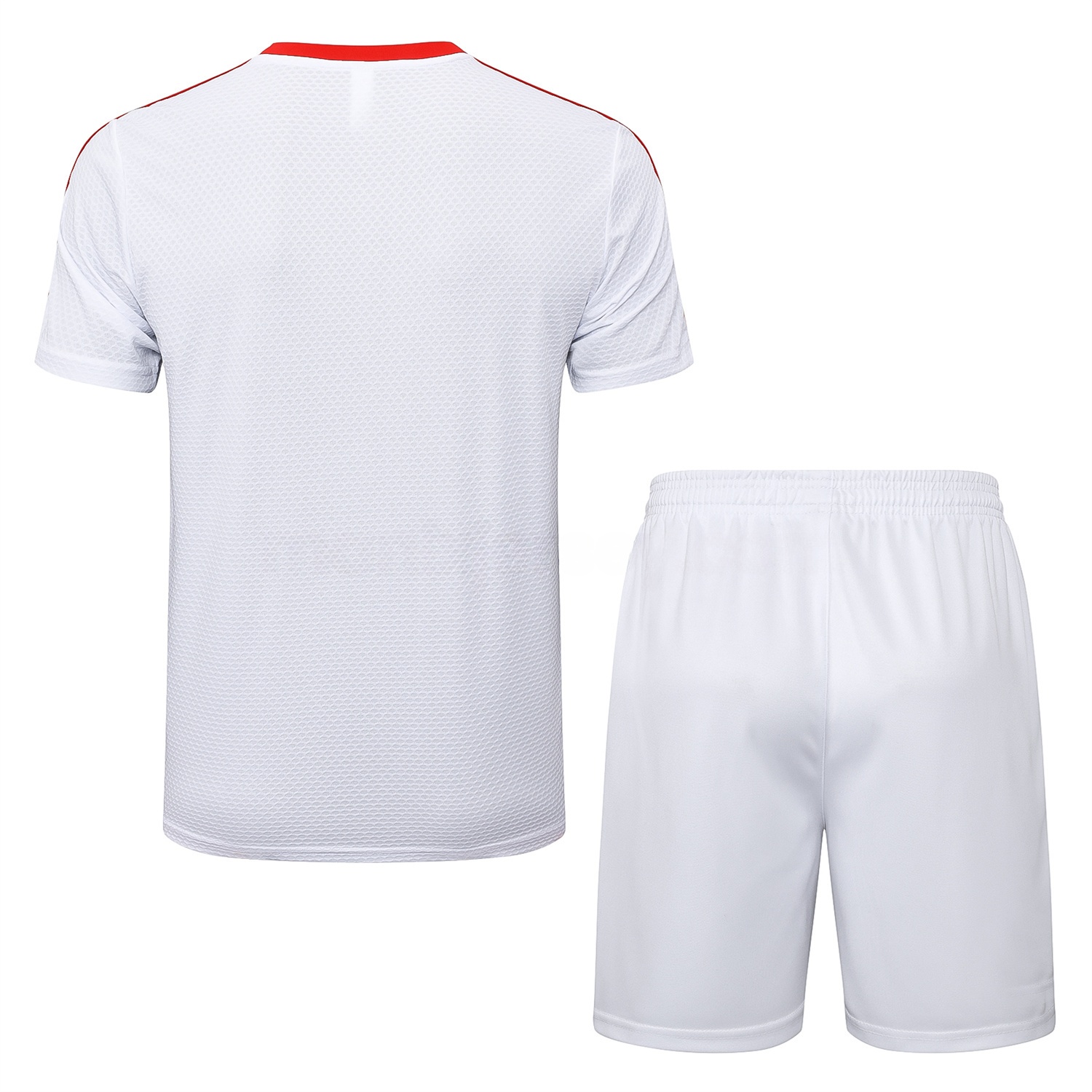 Bayern Munich 2025 125th Anniversary Short-Sleeve Training Set - White Top and Shorts - Unitedfutballjersey