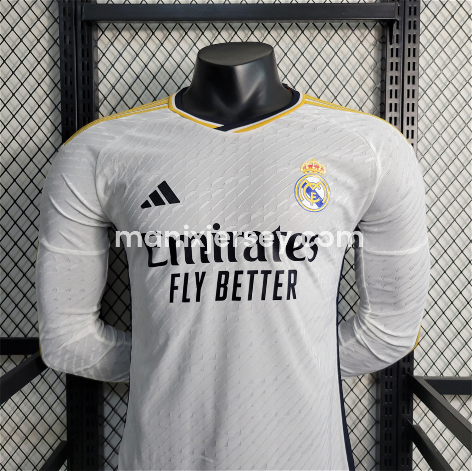 Retro Real Madrid 2023-24 Home Long Sleeves Jersey - Player Version - Unitedfutballjersey