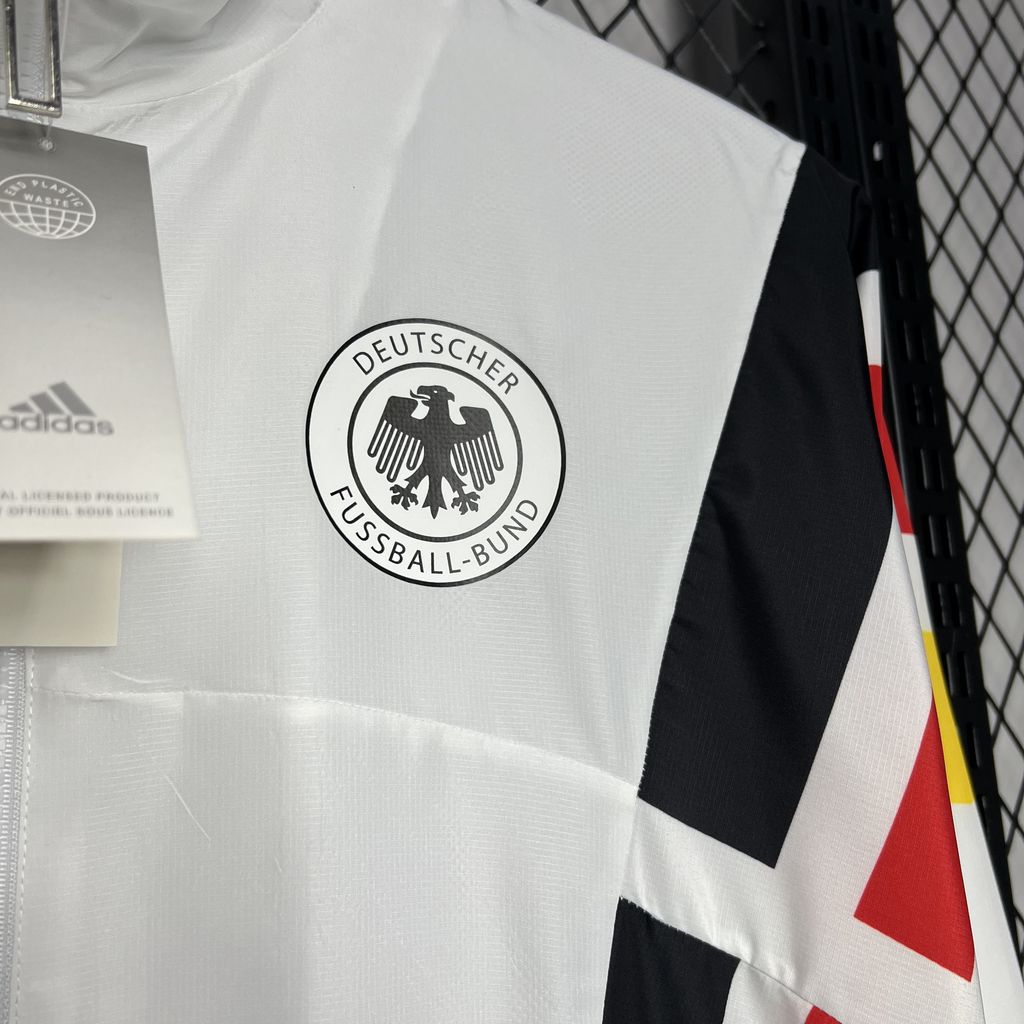 Germany 2024 White Windbreaker - Player Version - Unitedfutballjersey