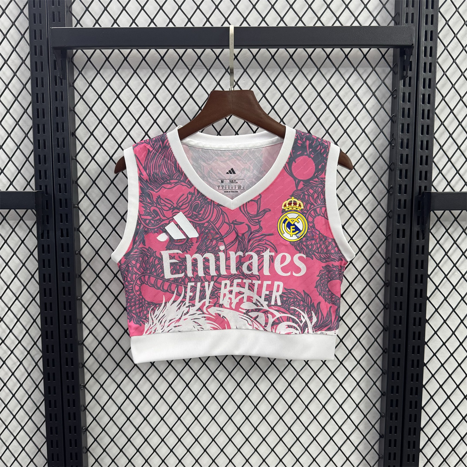 Women's Real Madrid 25-26 Pink Dragon Yoga Vest - Unitedfutballjersey
