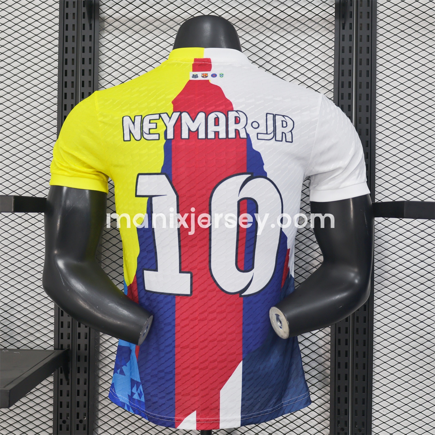 Neymar Career Commemorative Jersey - Player Version with NEYMAR.JR #10 - Barcelona Brazil Paris Saint-Germain PSG Santos - Unitedfutballjersey