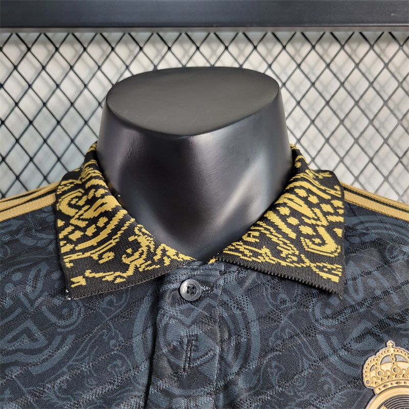 23/24 Real Madrid Away Stadium Jersey Black - Player Version - Unitedfutballjersey