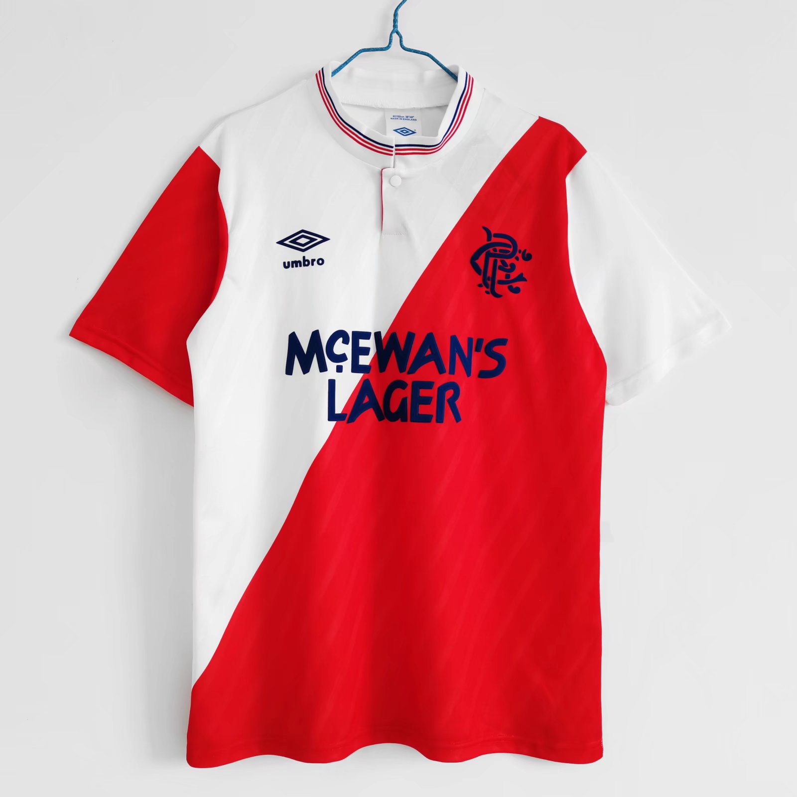 Retro Glasgow Rangers 1987-88 Away Stadium Jersey - Unitedfutballjersey