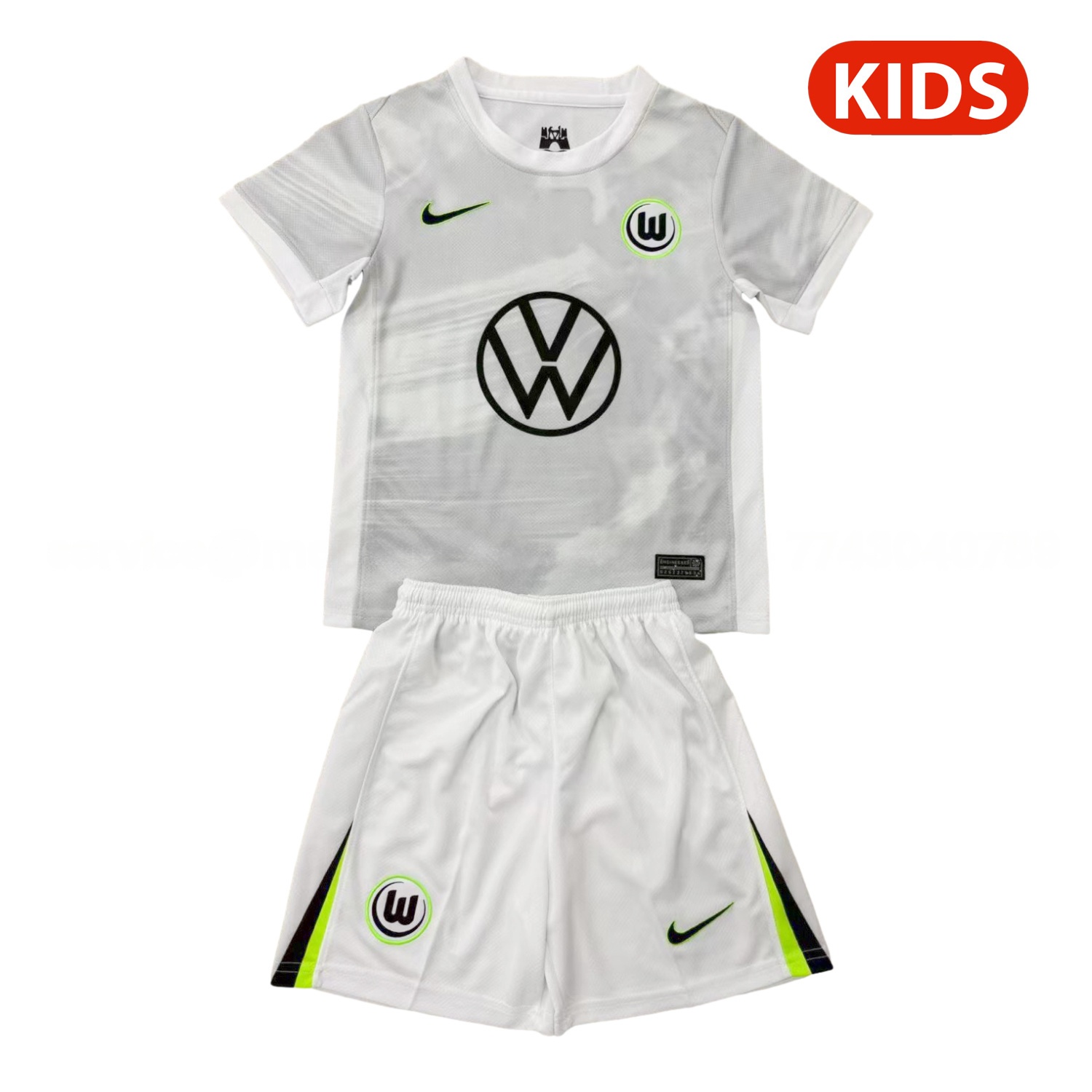 Wolfsburg 25-26 Away Kids Kit - Unitedfutballjersey