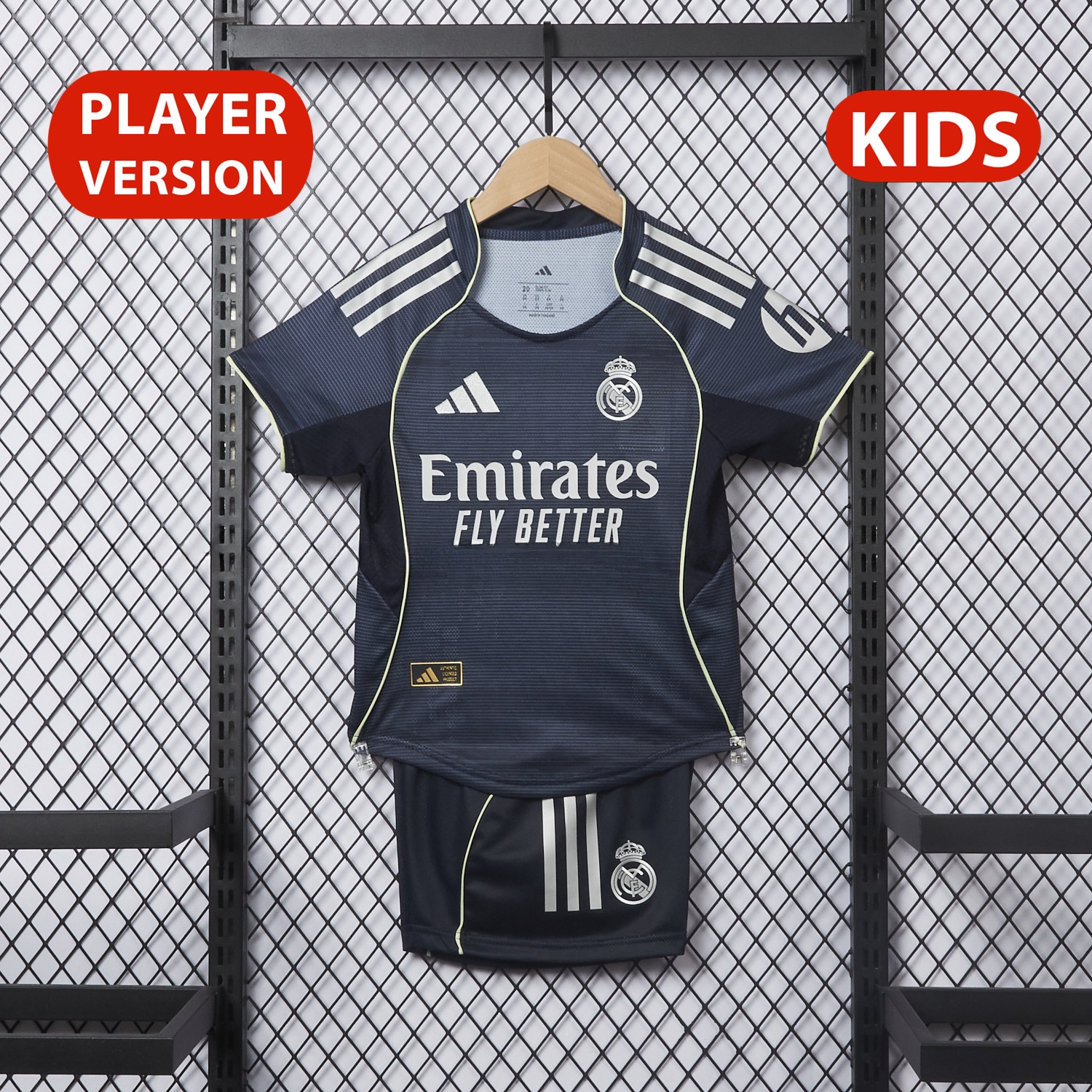 Real Madrid 25-26 Away Kids Kit - Player Version - Unitedfutballjersey
