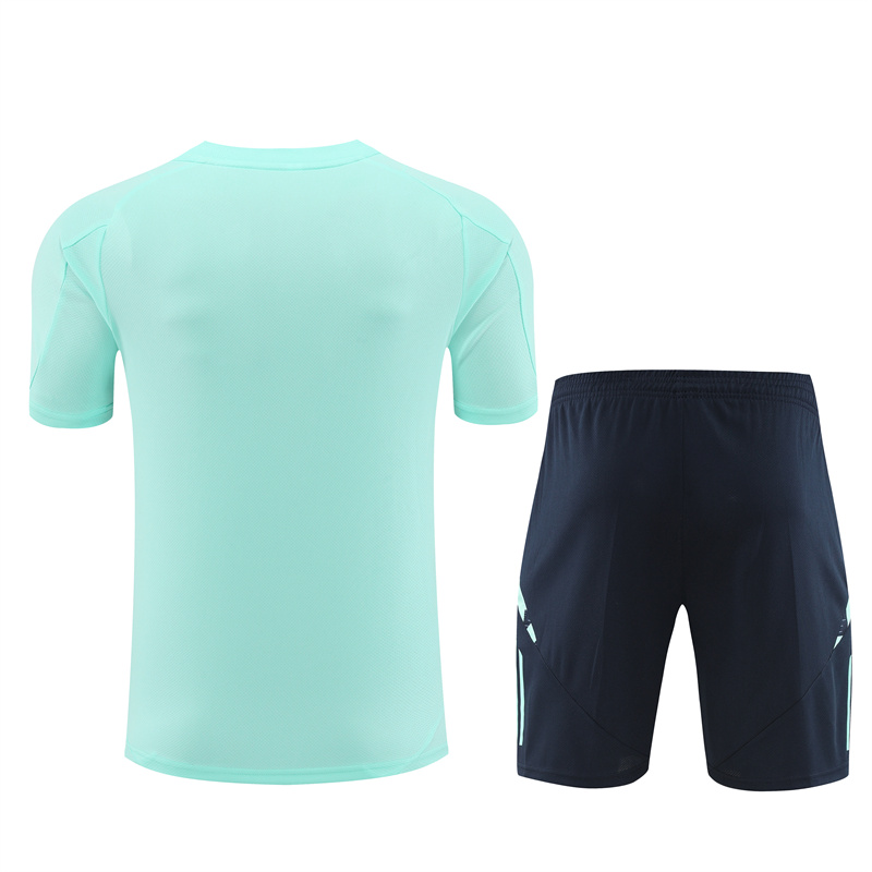Real Madrid 24-25 Short-Sleeve Training Set - Lake Blue - Unitedfutballjersey
