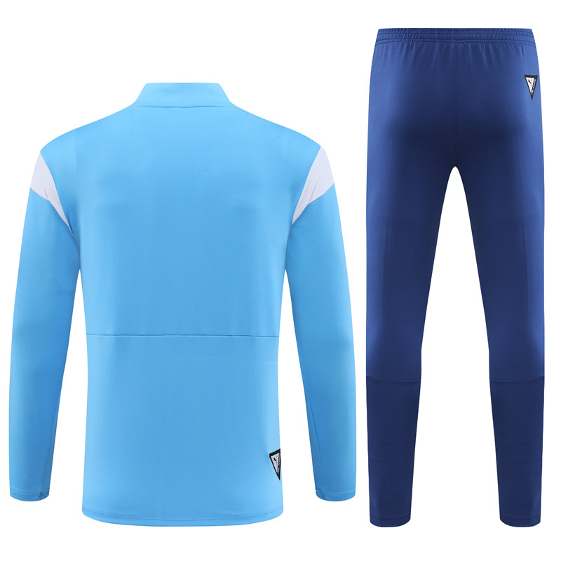 Marseille 23-24 Long Sleeve Training Set -Blue and White - Unitedfutballjersey