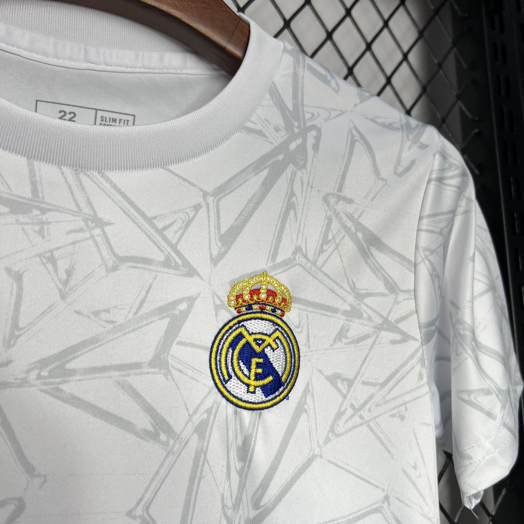 Real Madrid 24-25 Pre-Match Training Kids Kit - Unitedfutballjersey