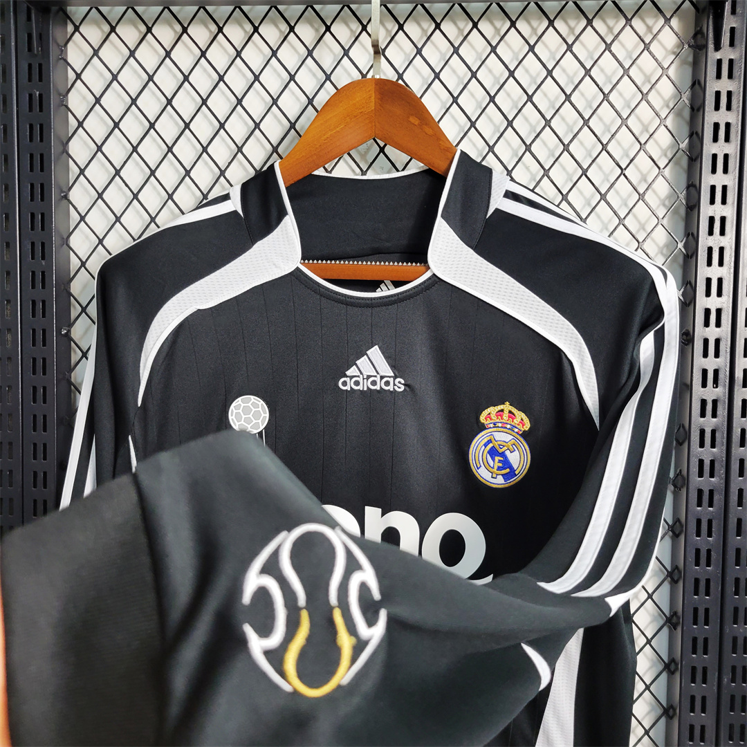 Real Madrid Retro 06-07 Away Long Sleeve Jersey - Unitedfutballjersey