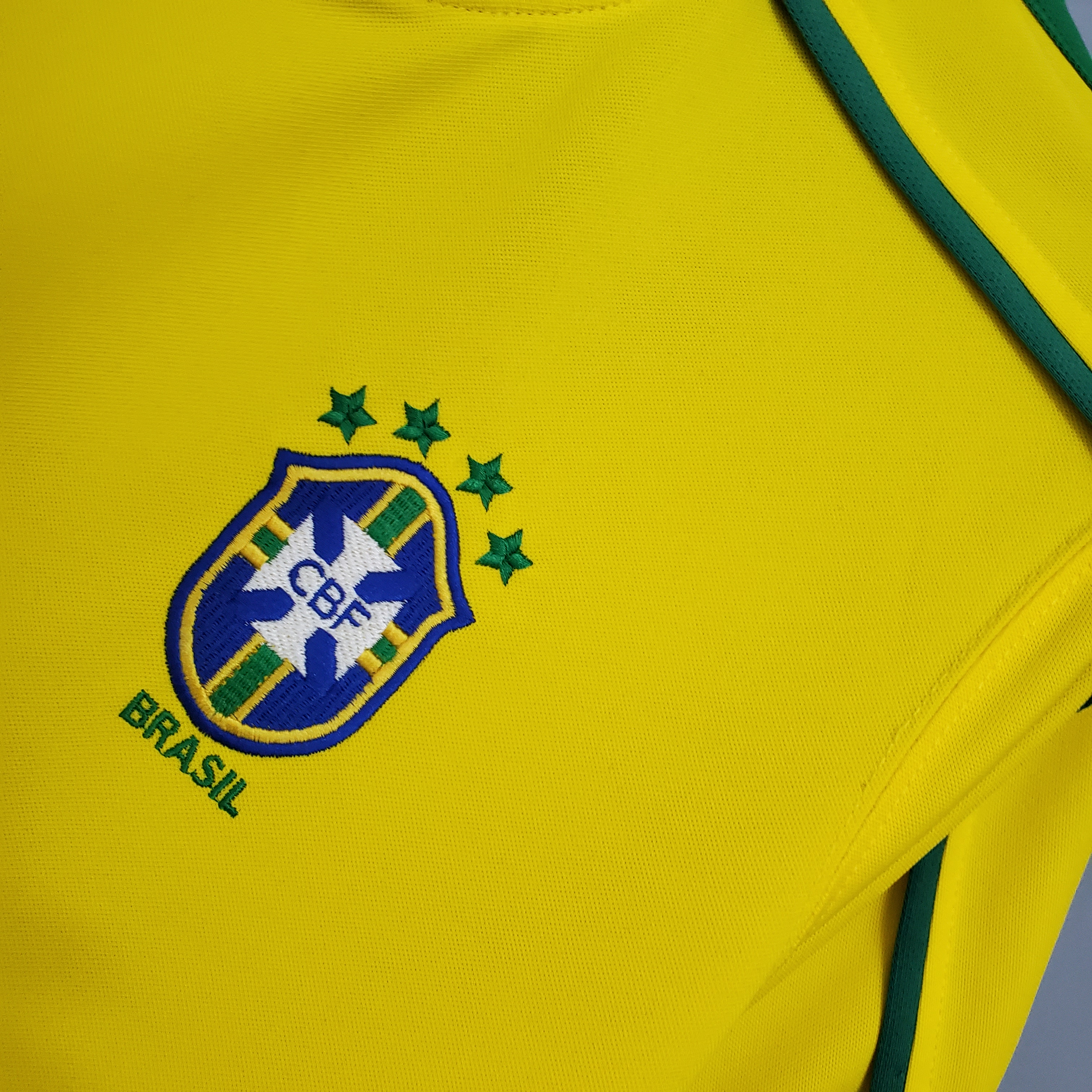 Retro Brazil 1998 Home Stadium Jersey - Unitedfutballjersey