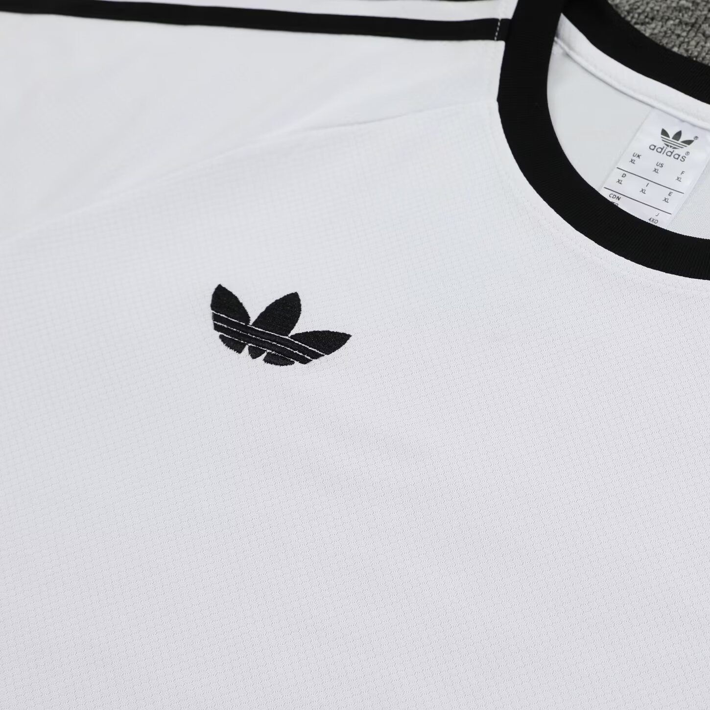 Germany 2024 Originals 3-Stripes Short-Sleeve Training Set - White - Unitedfutballjersey