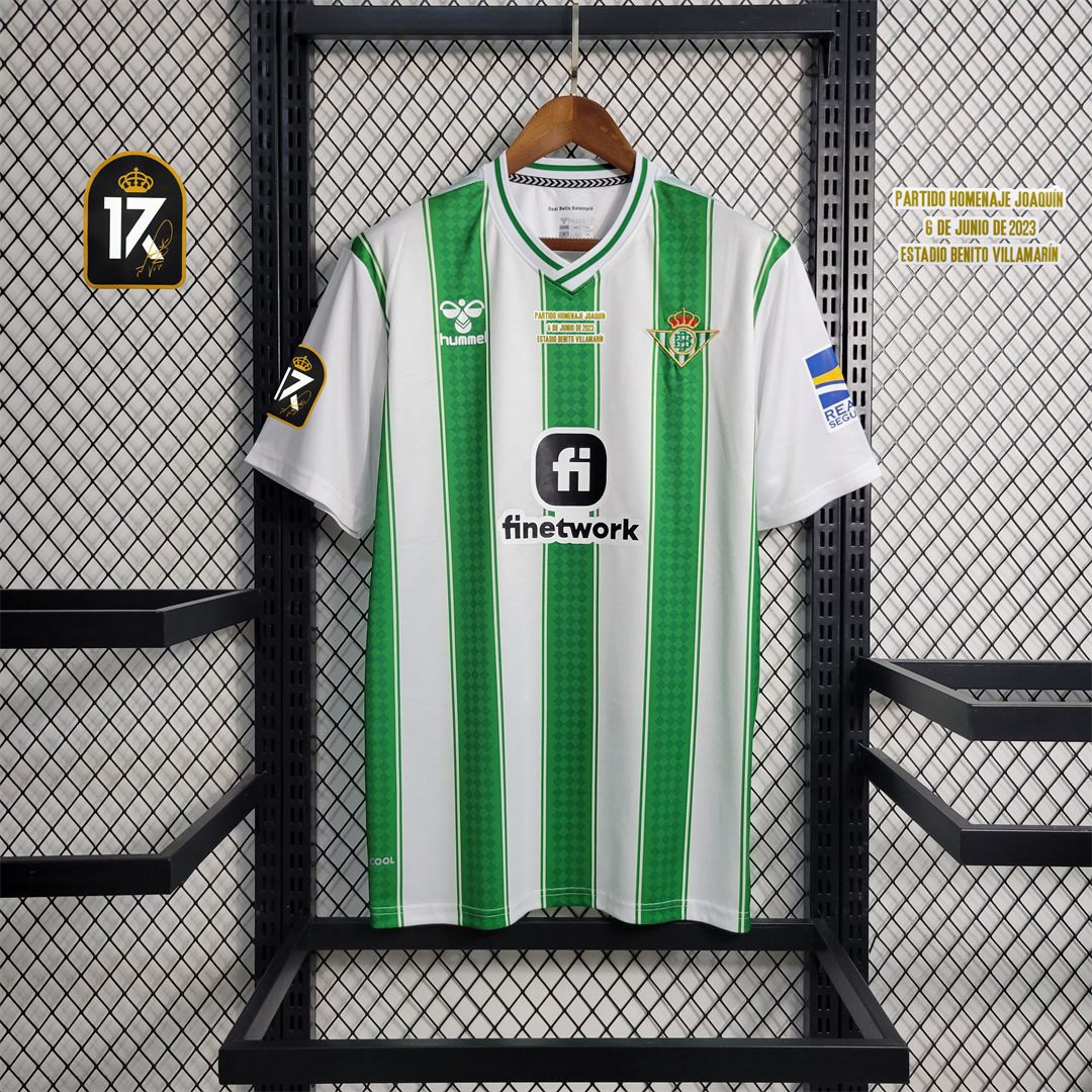 Real Betis 23-24 Home Final Game 17# JOAQUIN with All Detail - Unitedfutballjersey