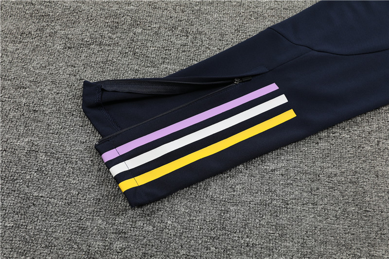 Real Madrid 23-24 Long Sleeve Training Set -White and Black - Unitedfutballjersey