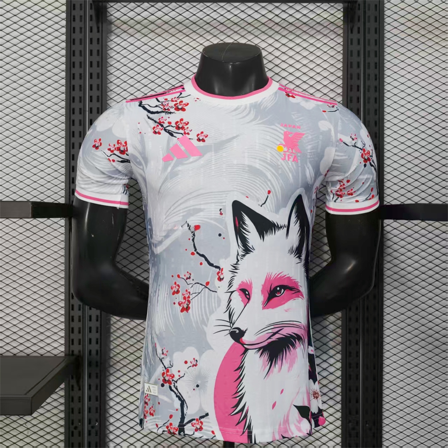 Japan 25-26 Pink And White Snow Fox Special Jersey - Player Version - Unitedfutballjersey