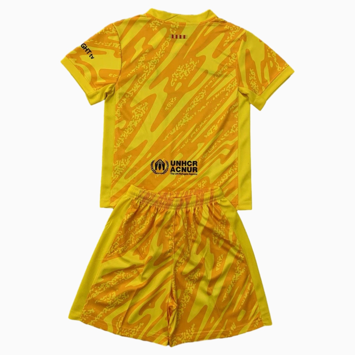 B.A.R.S.A 24-25 Yellow Goalkeeper Kids Kit - Unitedfutballjersey