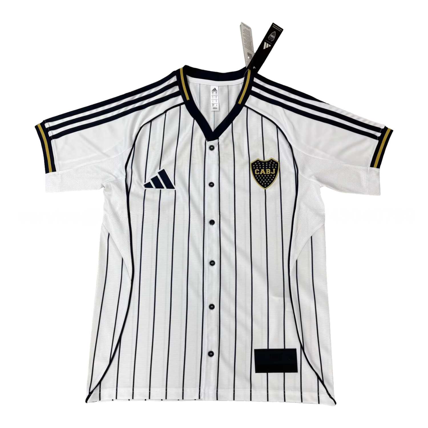 Boca Juniors 25-26 White Baseball Jersey - Unitedfutballjersey