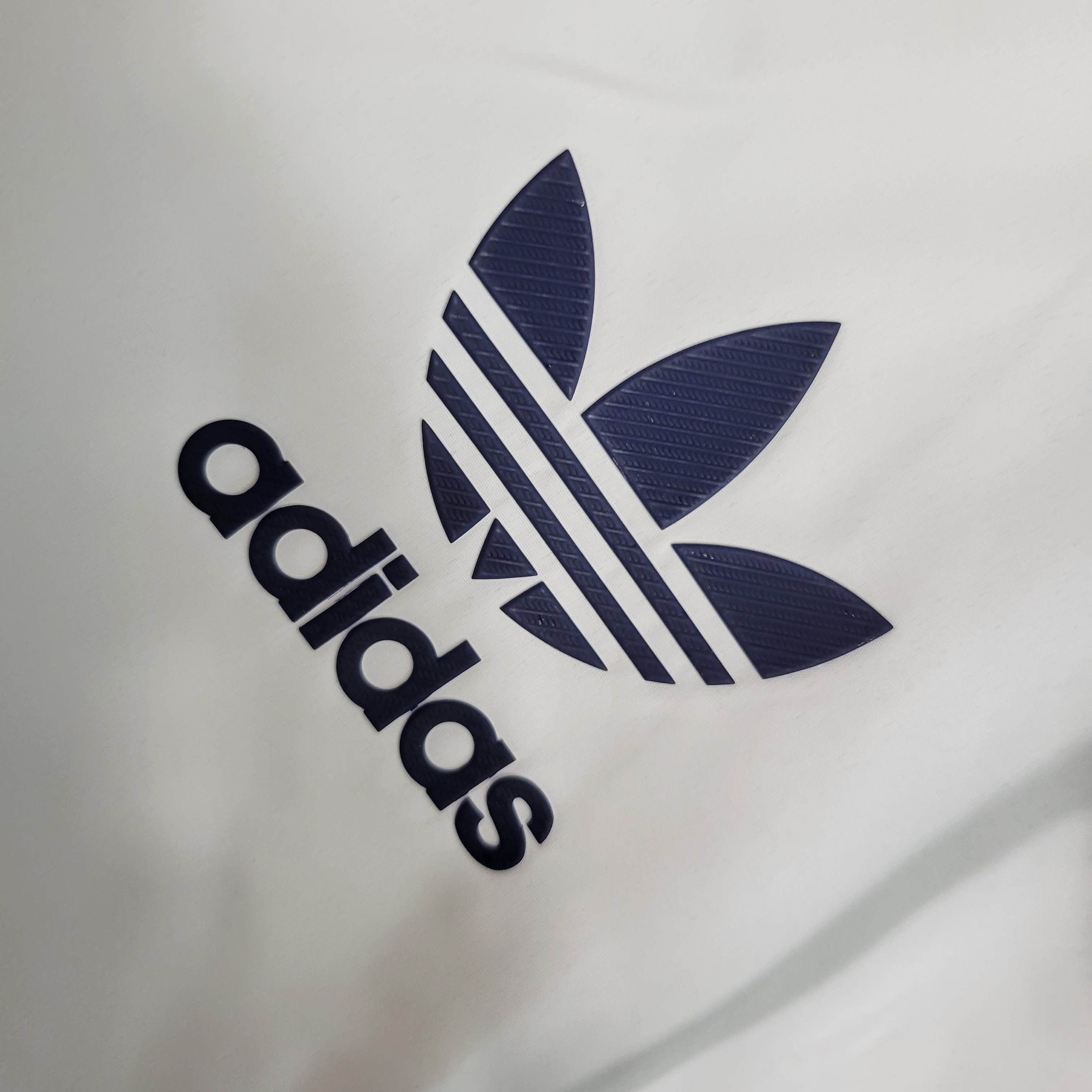 Real Madrid 23-24 Player Windbreaker Jacket - White & Blue - Unitedfutballjersey