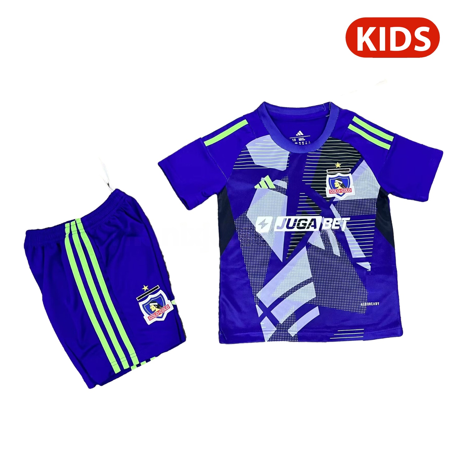 Colo Colo 25-26 Blue Goalkeeper Kids Kit - Unitedfutballjersey