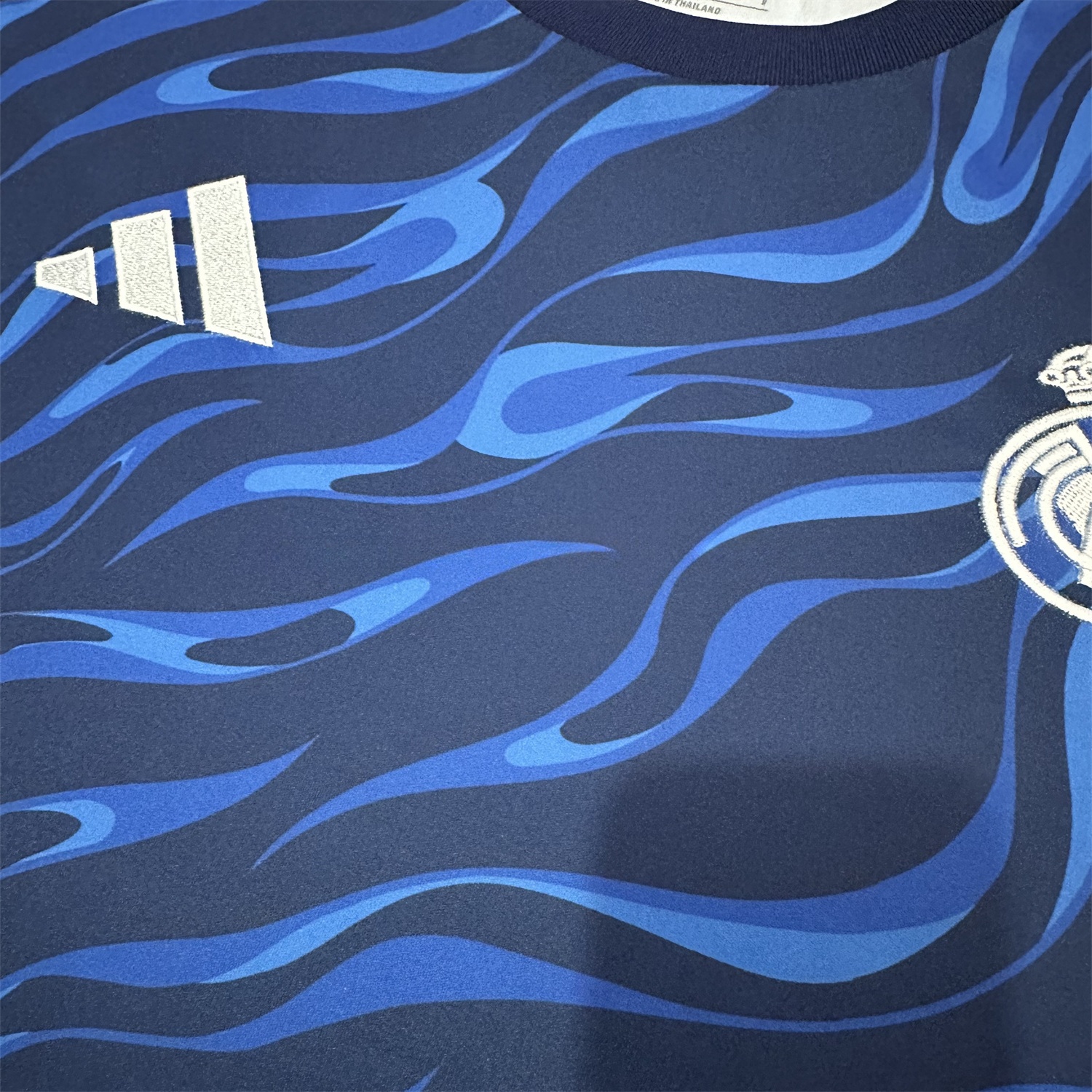 Real Madrid 24-25 Blue Black Ripple Special Edition Jersey - Fans Version - Unitedfutballjersey