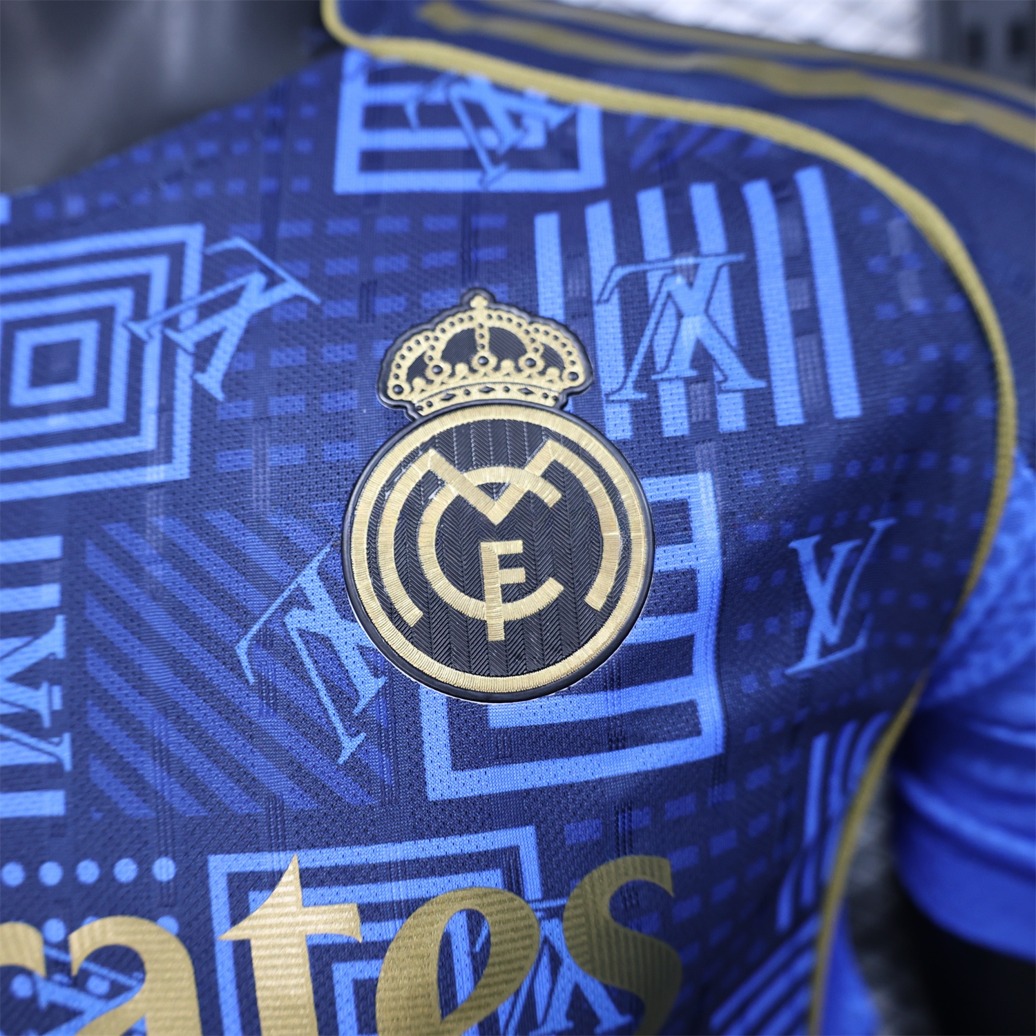 Real Madrid 25-26 Blue Gold Special Edition Jersey - Player Version - Unitedfutballjersey