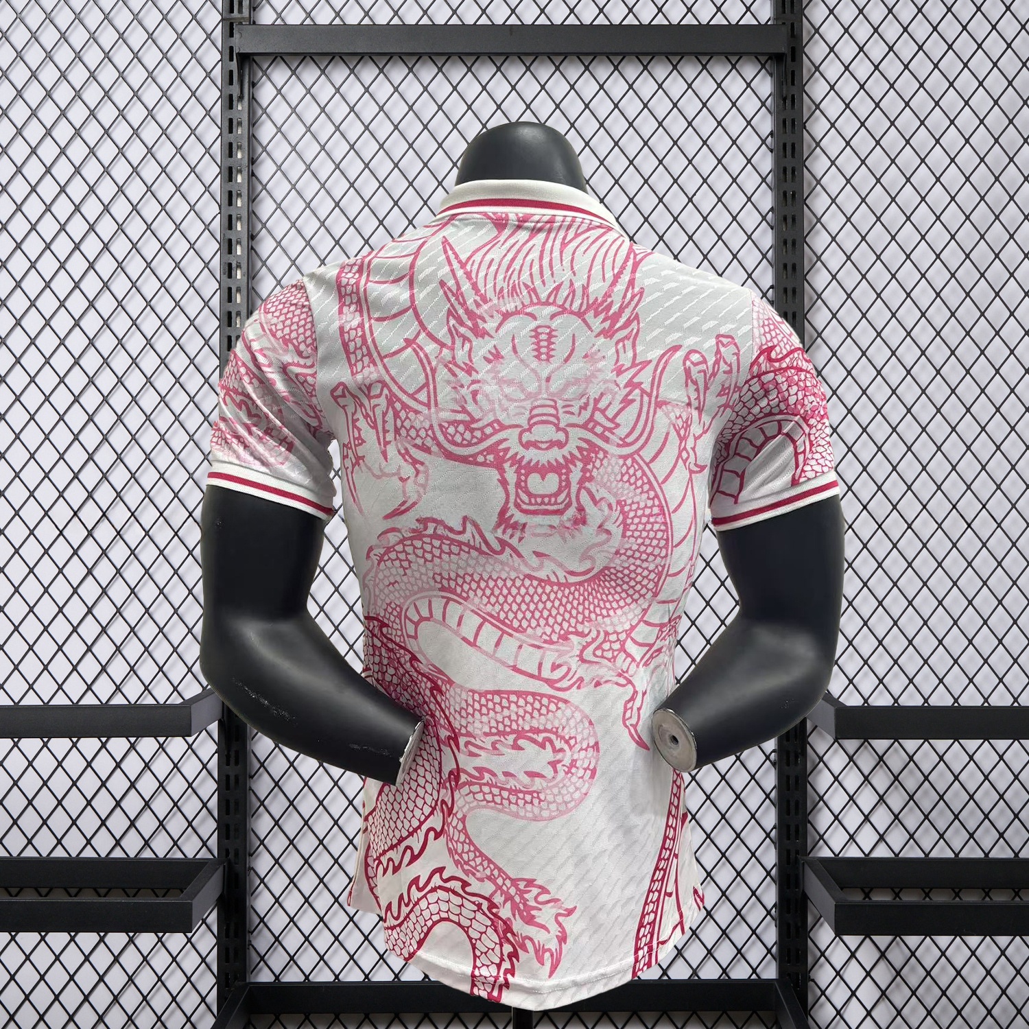 Real Madrid 25-26 Pink and White Dragon Pattern Jersey - Player Version - Unitedfutballjersey