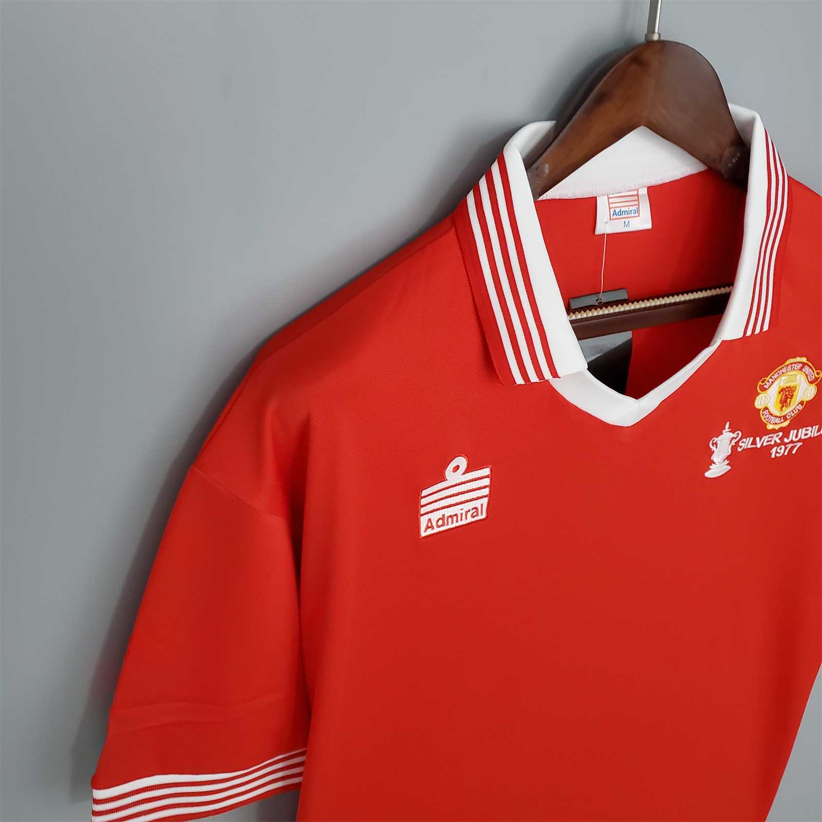 Manchester United Retro 1977 Home Stadium Jersey - Unitedfutballjersey