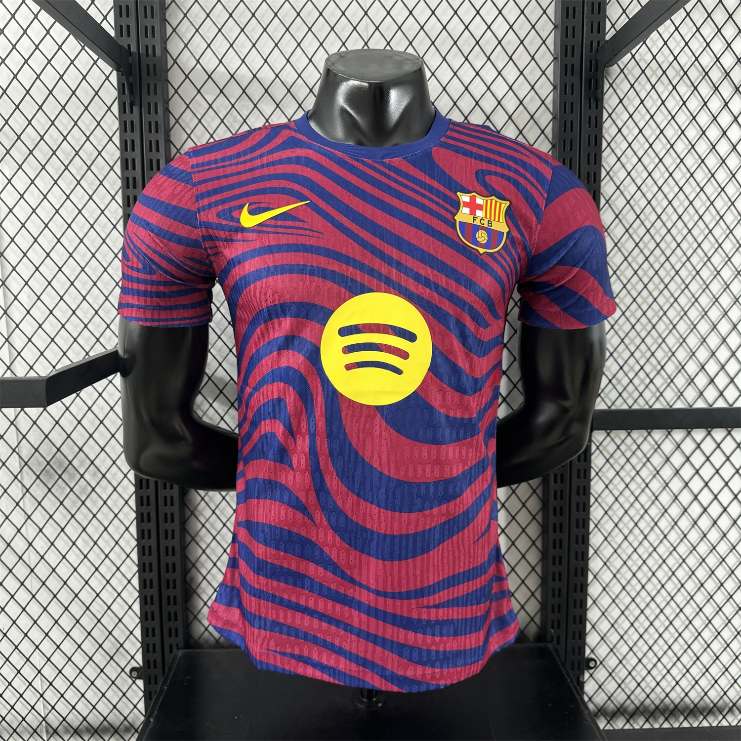 Barcelona 25-26 Red & Blue Contours Special Jersey - Player Version - Unitedfutballjersey
