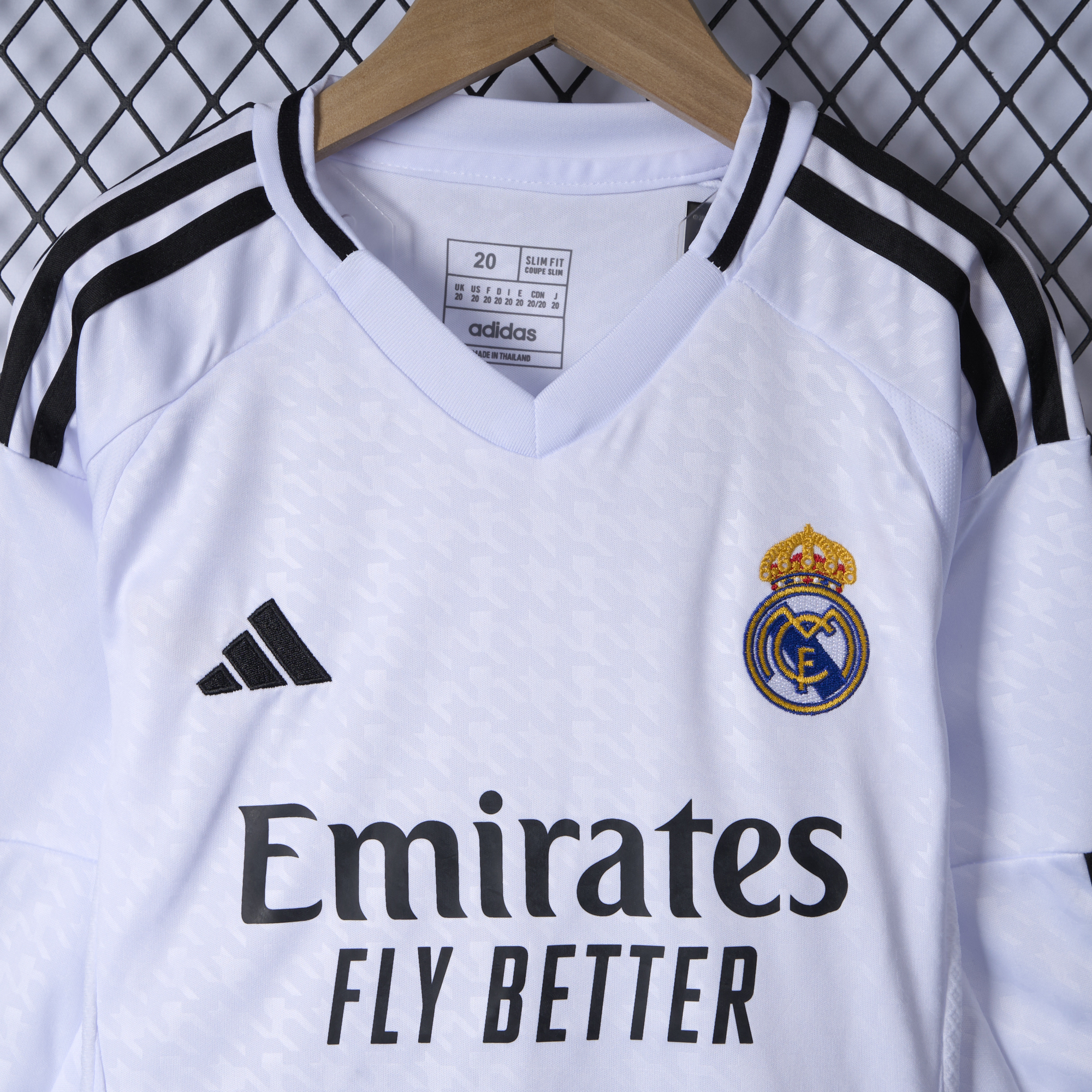 Real Madrid 24-25 Home Long Sleeve Kids Kit - Unitedfutballjersey