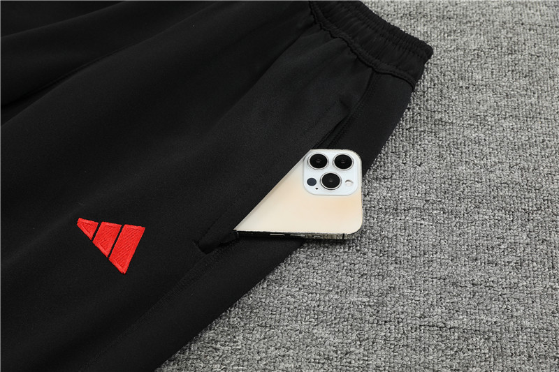 Manchester United 23-24 Jacket Training Tracksuit -White and Black - Unitedfutballjersey