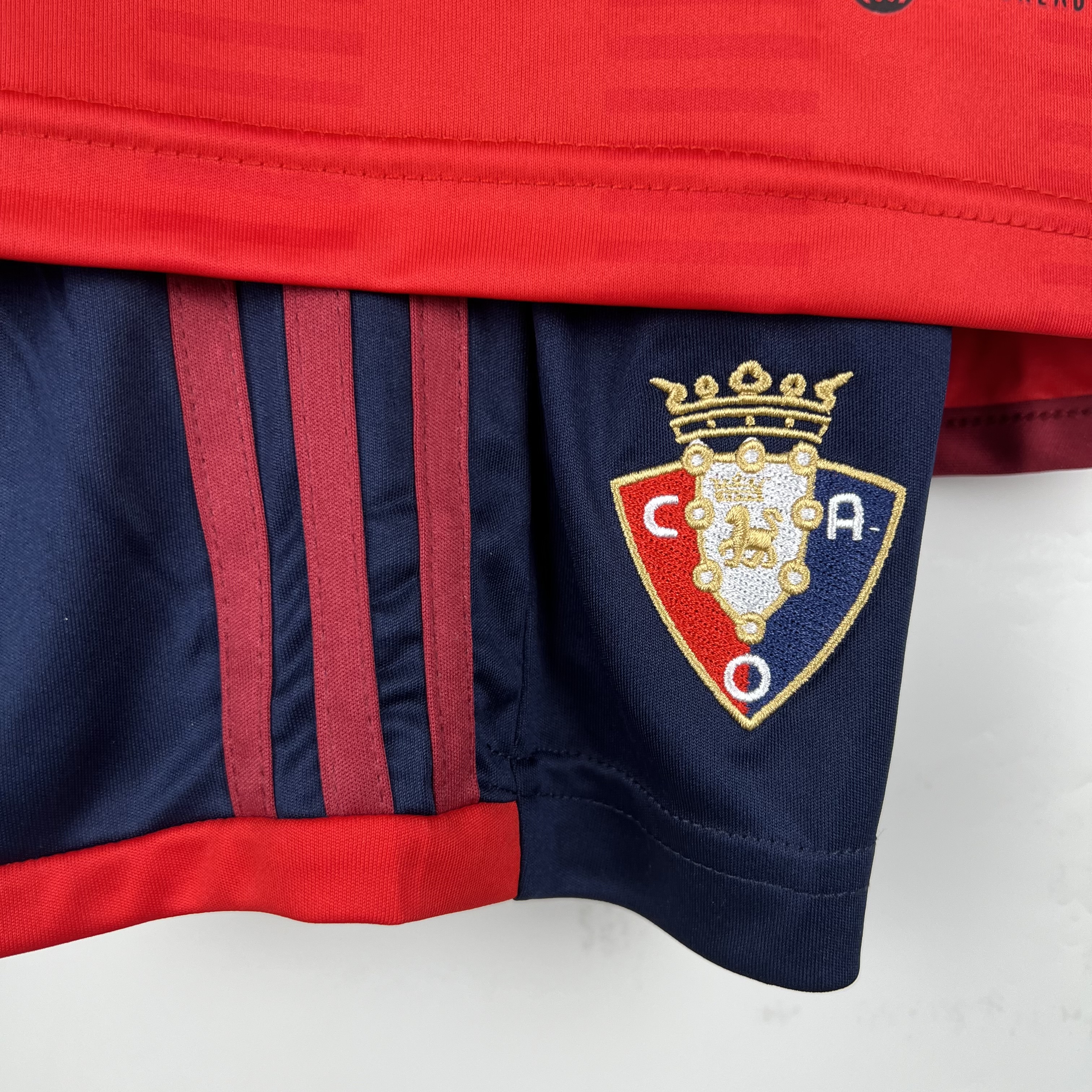 Osasuna 23-24 Home Stadium Kids Kit - Unitedfutballjersey