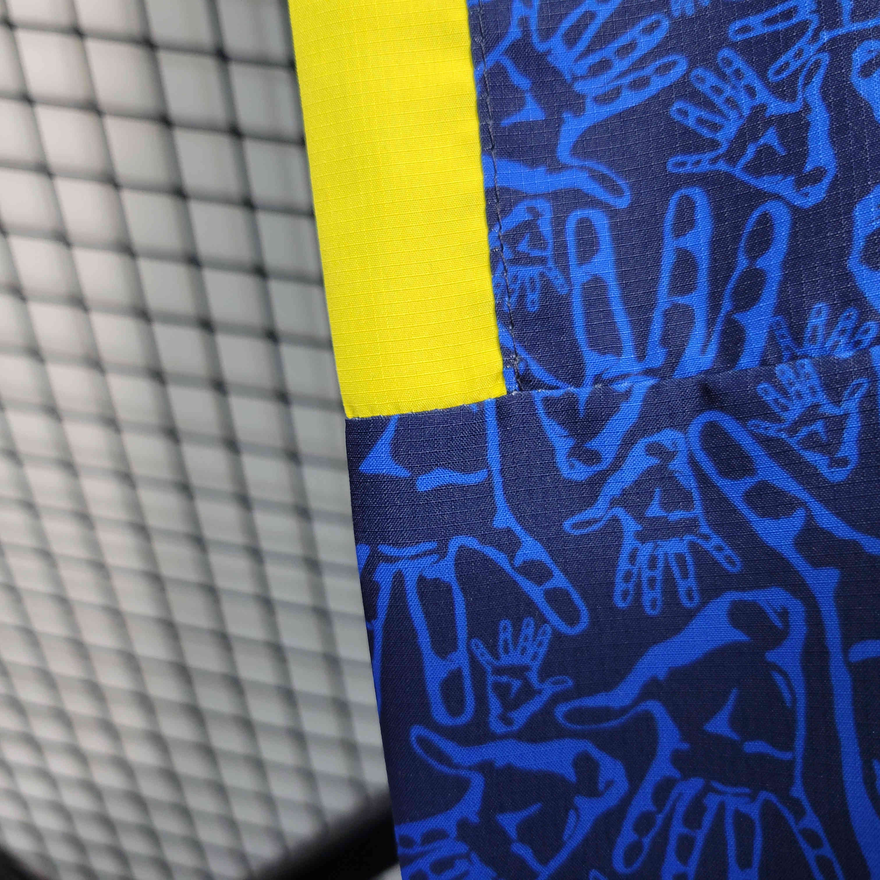 B.A.R.S.A 23-24 Blue Pattern Player Windbreaker - Unitedfutballjersey