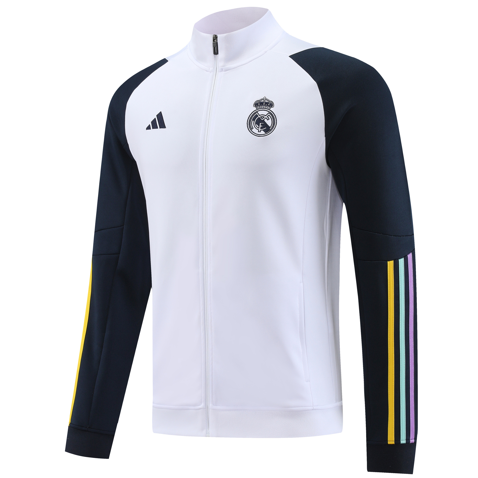 Real Madrid 23-24 Jacket Training Tracksuit White - Unitedfutballjersey