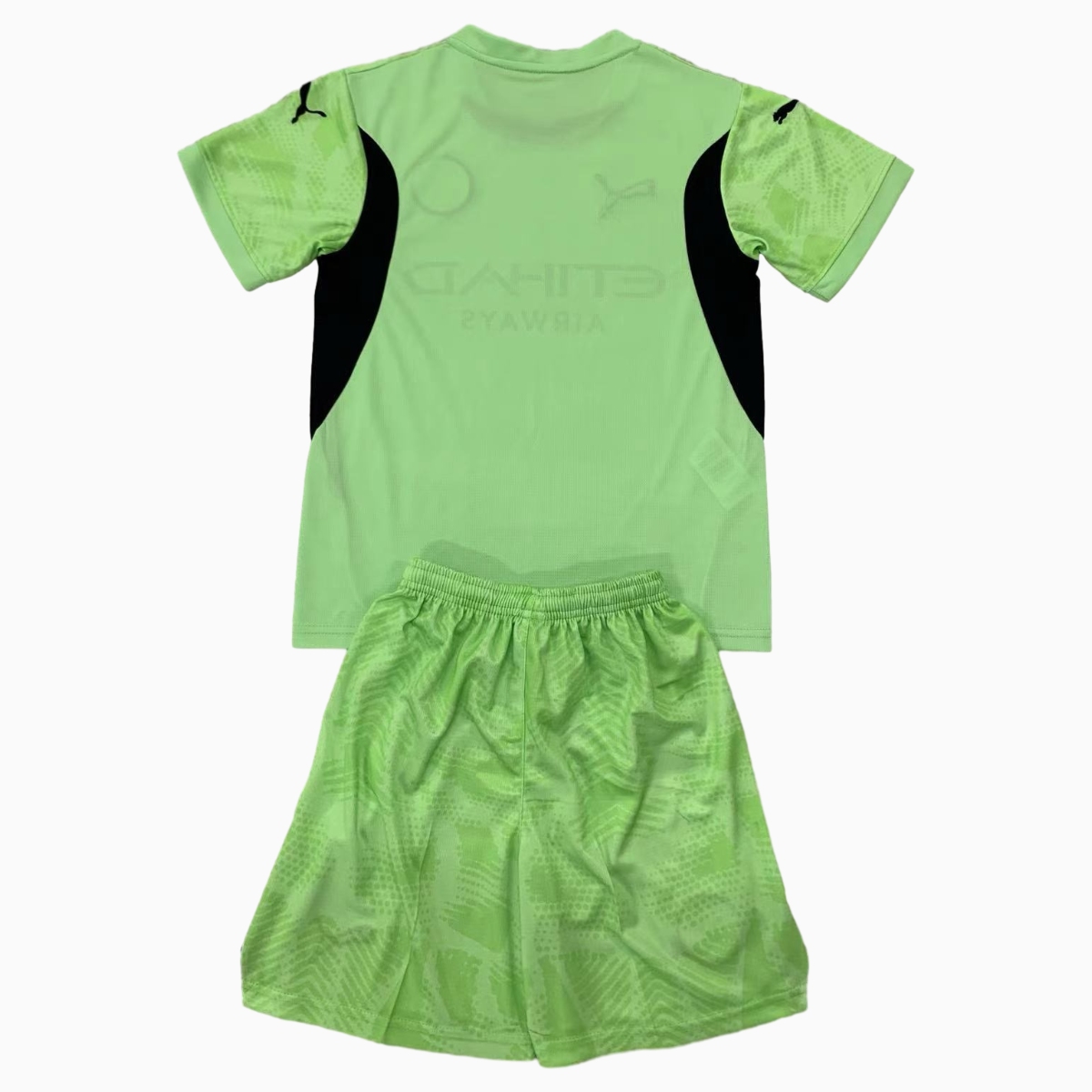 Manchester City 24-25 Light Green Goalkeeper Kids Kit - Unitedfutballjersey