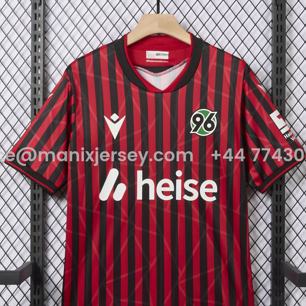Hannover 96 25-26 Home Jersey - Fans Version - Unitedfutballjersey