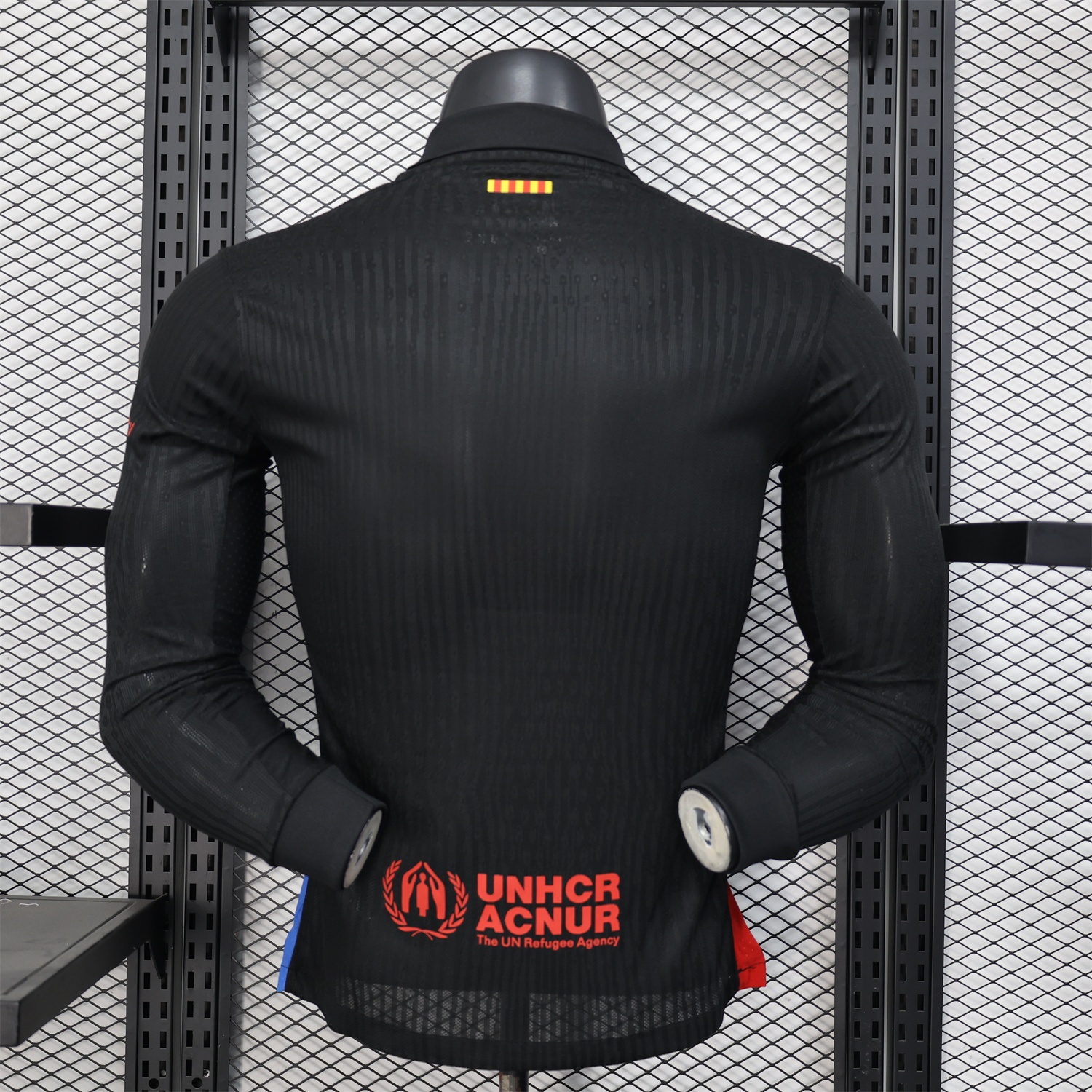 Barcelona x Travis Scott 24-25 Away Black Long Sleeves Jersey - Player Version - Unitedfutballjersey