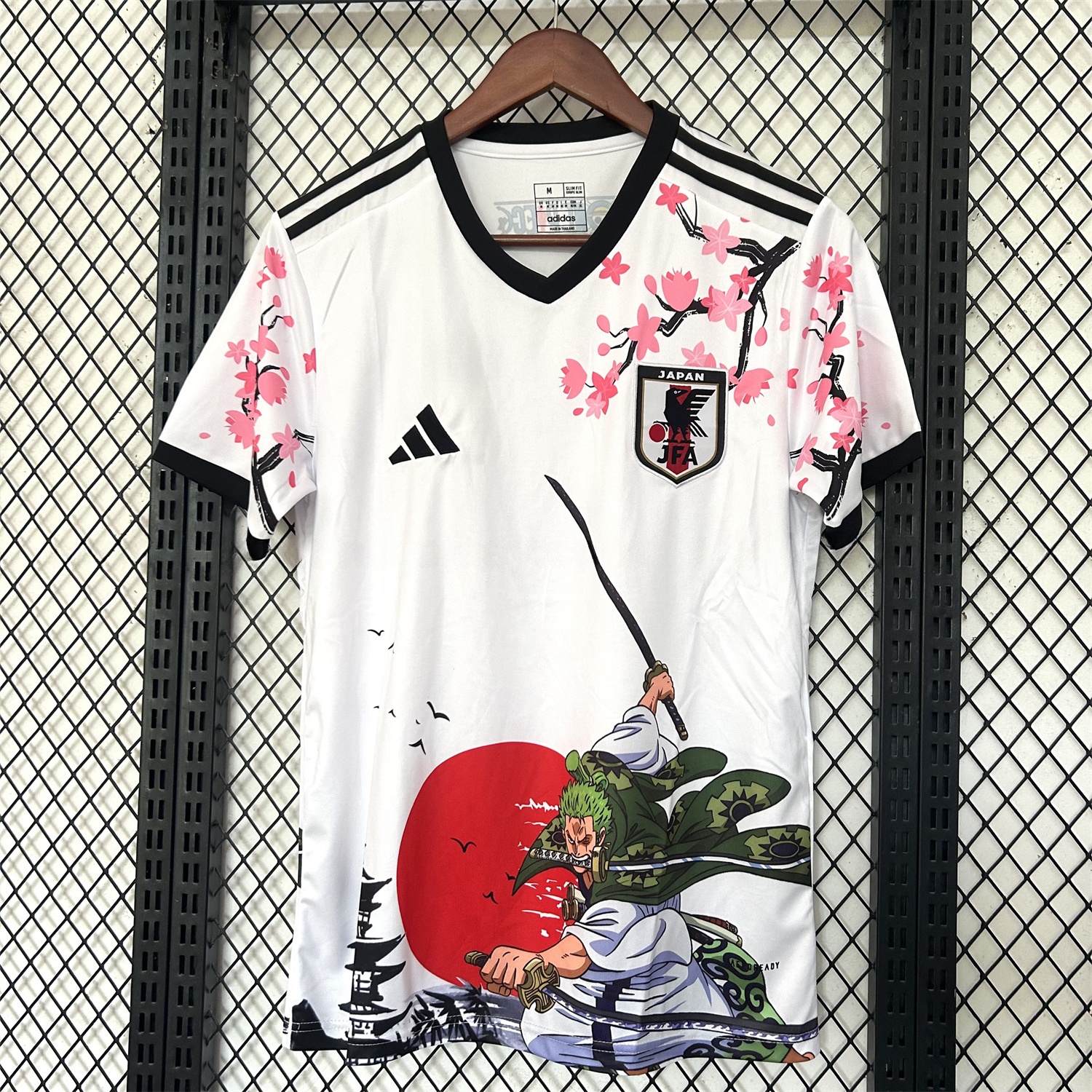 Japan 25-26 Roronoa Zoro White Special Jersey - Fans Version - Unitedfutballjersey