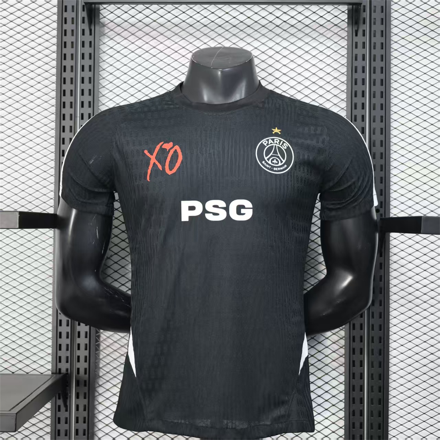 Paris Saint-Germain PSG 25-26 Black XO Special Jersey - Player Version - Unitedfutballjersey