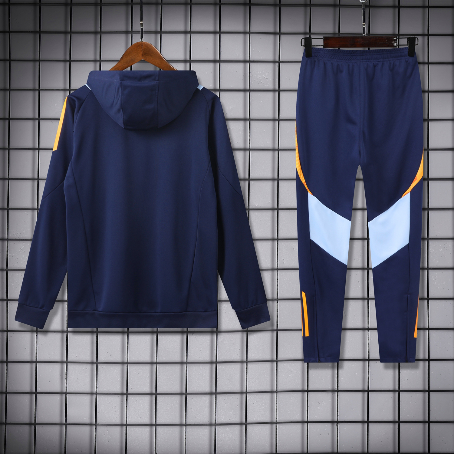 Real Madrid 24-25 Training Hoodie Set - Royal Blue Hoodie and Pants - Unitedfutballjersey