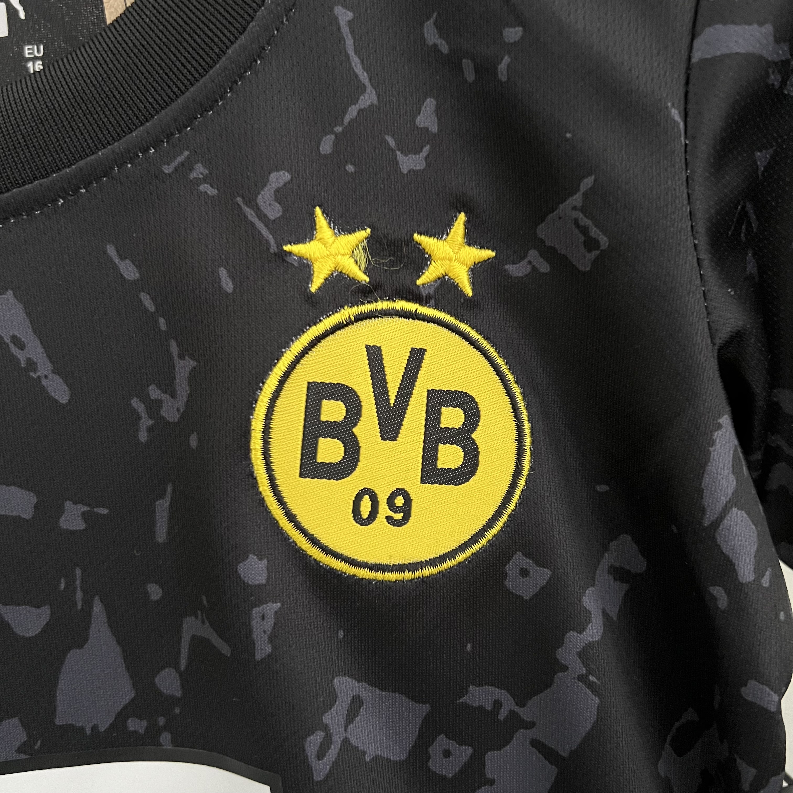 Dortmund 23-24 Away Kids Kit - Unitedfutballjersey