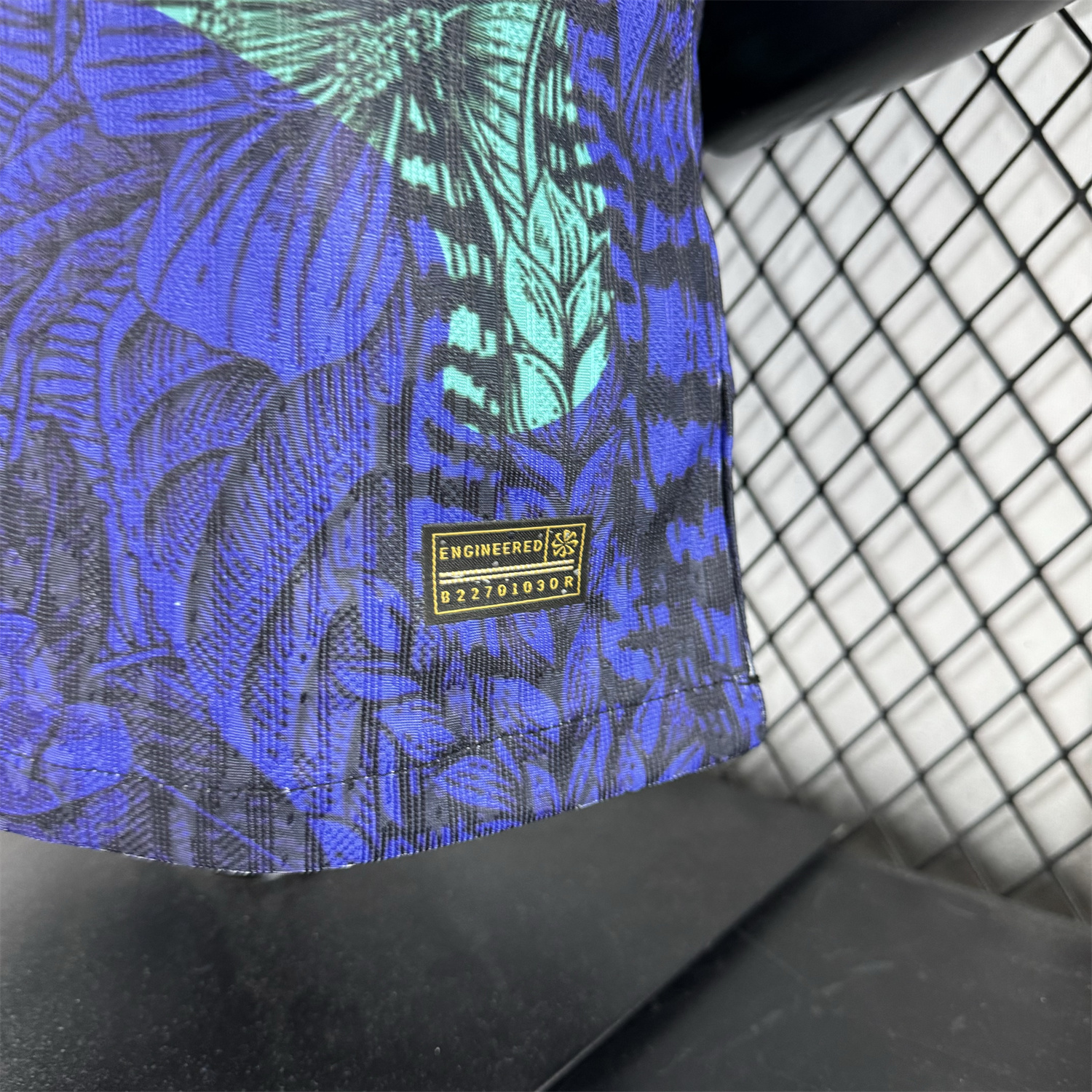 Brazil 25-26 Blue Flowers and Leaves Jersey - Player Version - Unitedfutballjersey