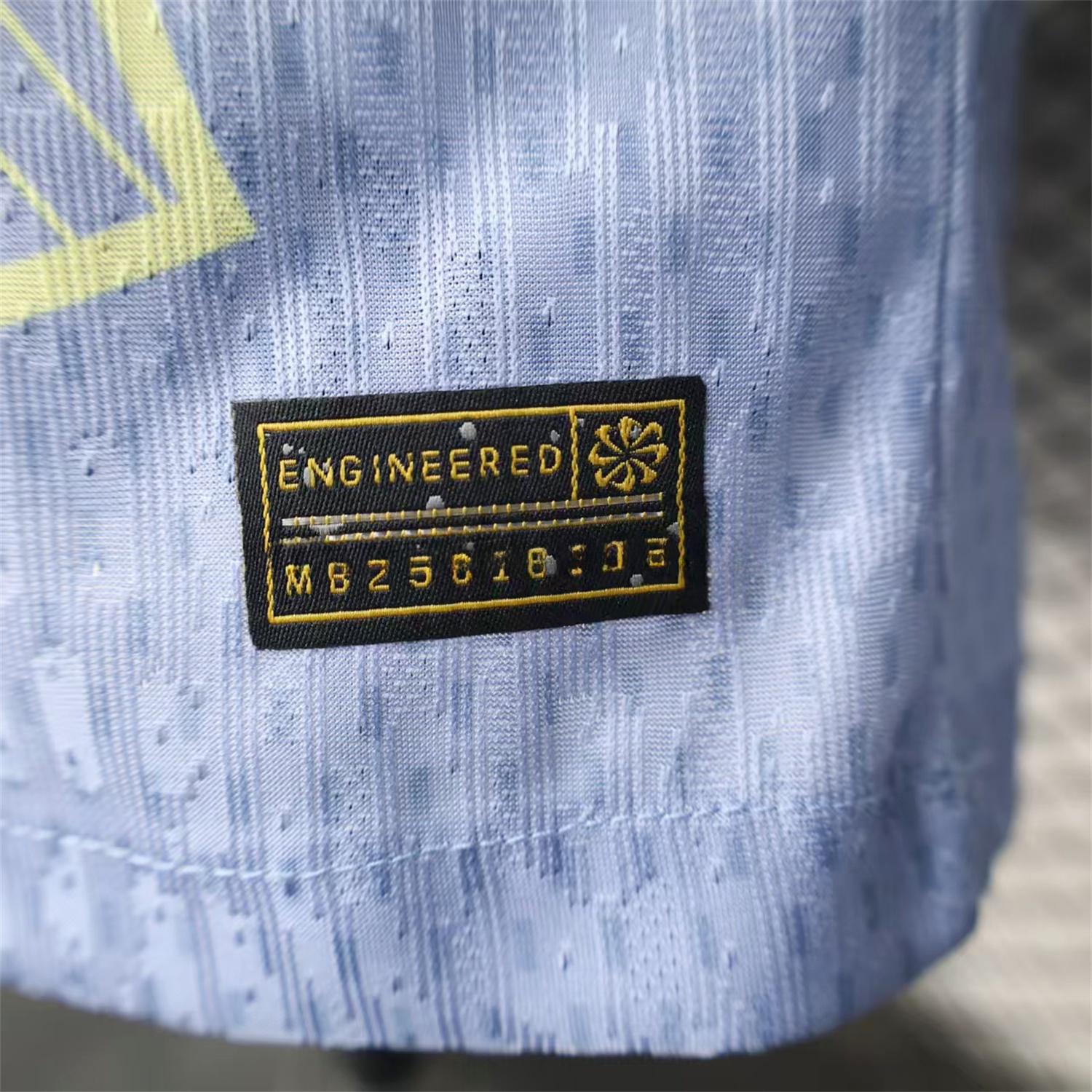 B.A.R.S.A 25-26 T90 Blue and White Gradient and Yellow Lines Special Jersey - Player Version - Unitedfutballjersey