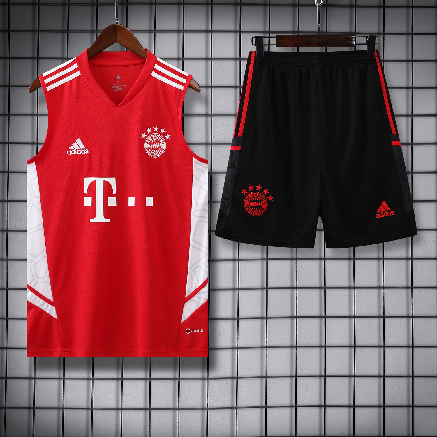 Bayern Munich 23-24 Red Training Vest Suit - Unitedfutballjersey