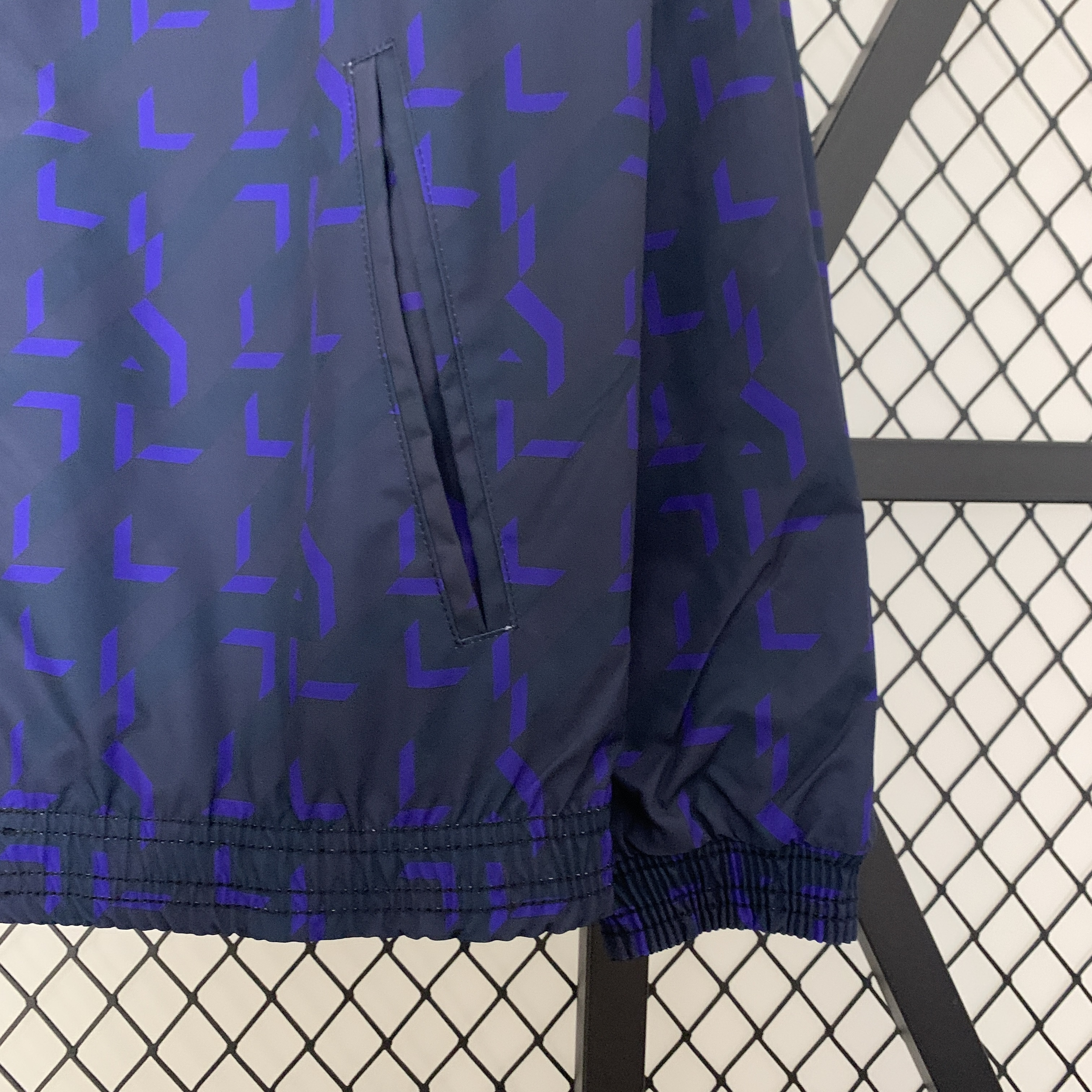 Real Madrid 23-24 Houndstooth Pattern Limited Edition Player Reversible Windbreaker - Unitedfutballjersey