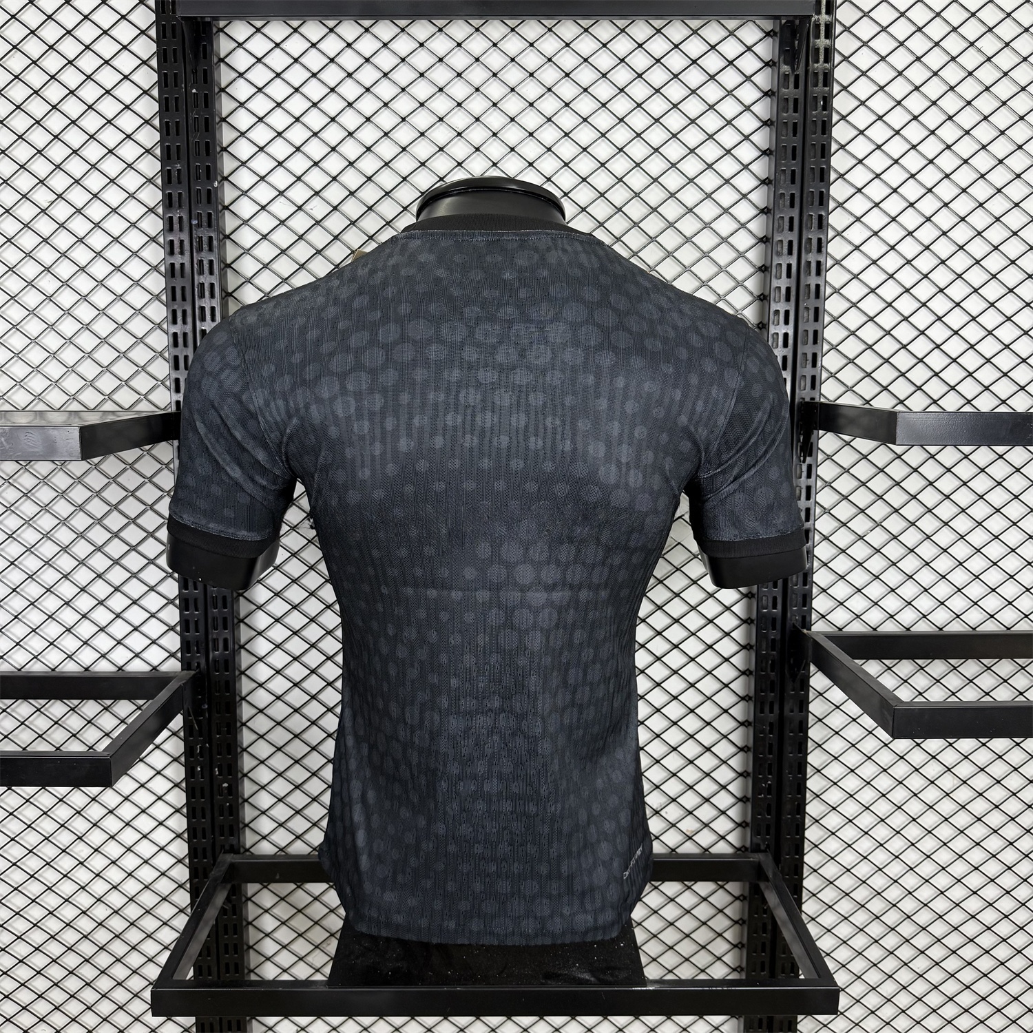 B.A.R.S.A 25-26 Fluorescent Team Logo Lines Black Jersey - Player Version - Unitedfutballjersey