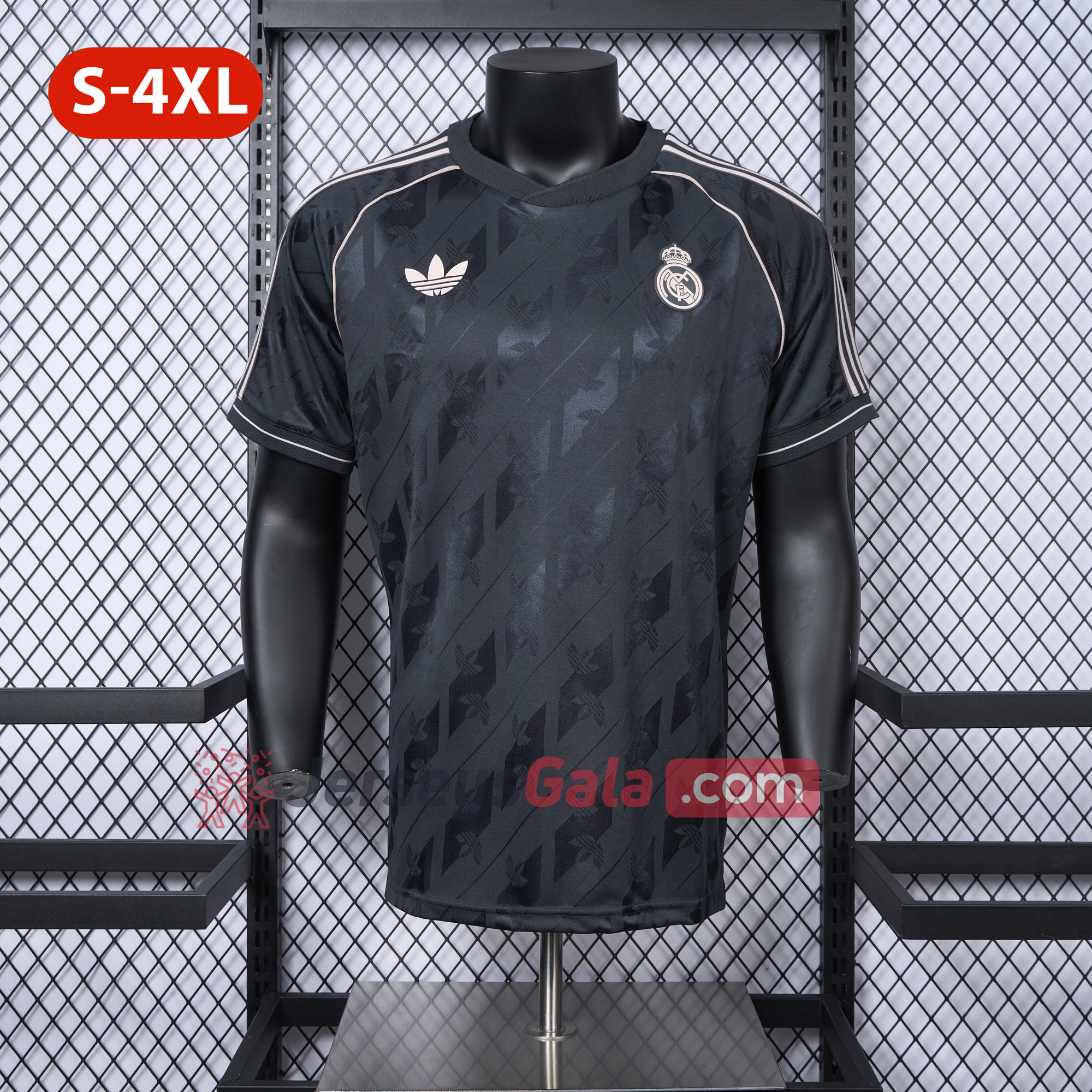 Real Madrid 24-25 Originals LFSTLR Jersey Charcoal - Player Version - Unitedfutballjersey