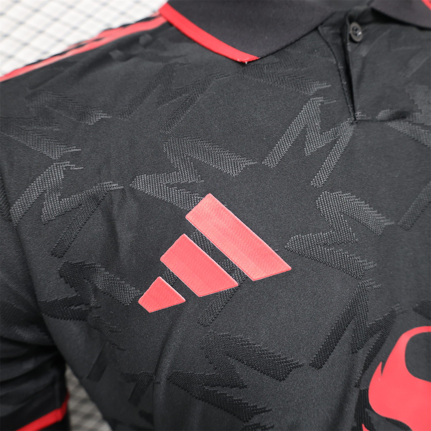 Manchester United 24-25 Black POLO Jersey - Player Version - Unitedfutballjersey