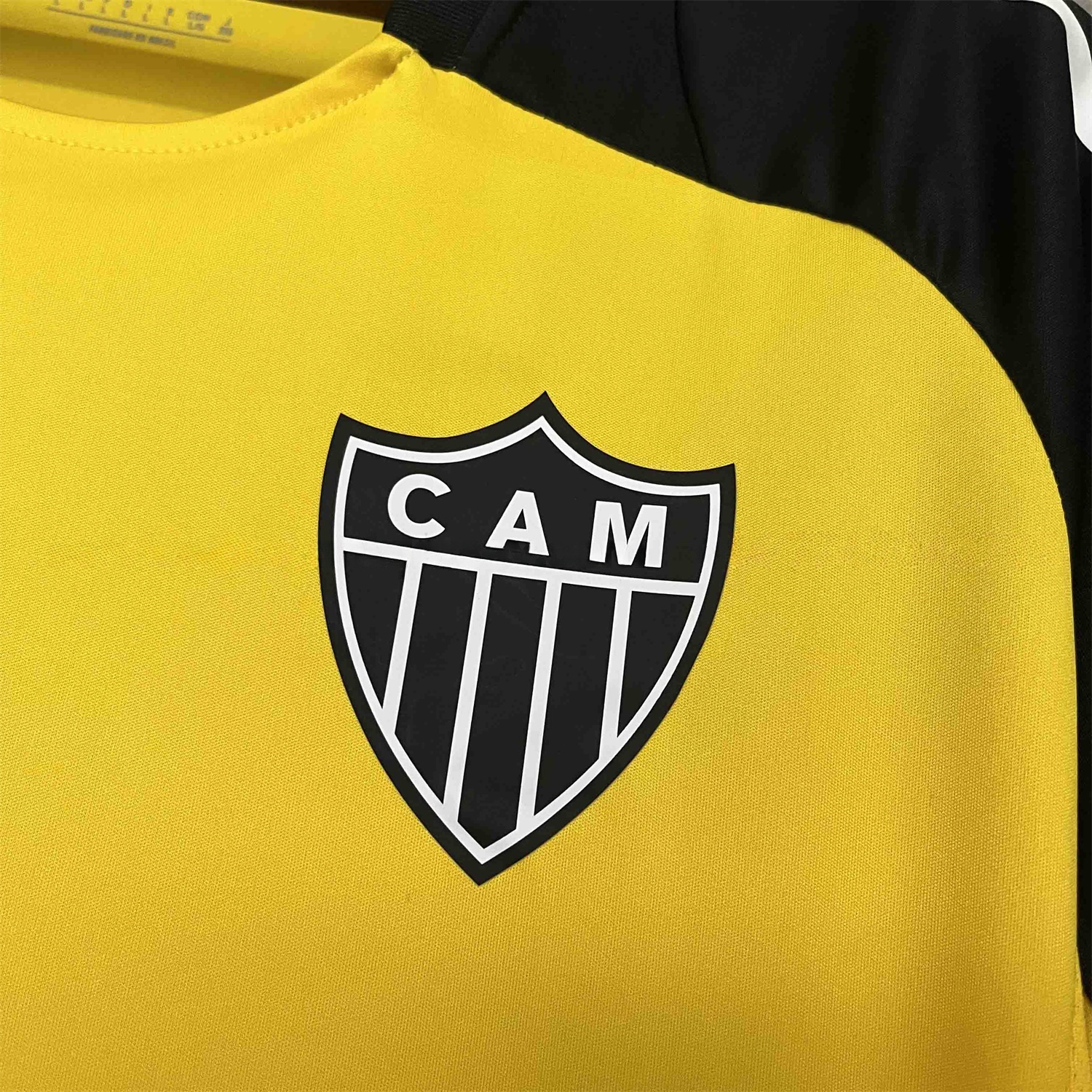 Atletico Mineiro 25-26 Yellow Pre-Match Training Unsponsored Jersey - Fans Version - Unitedfutballjersey