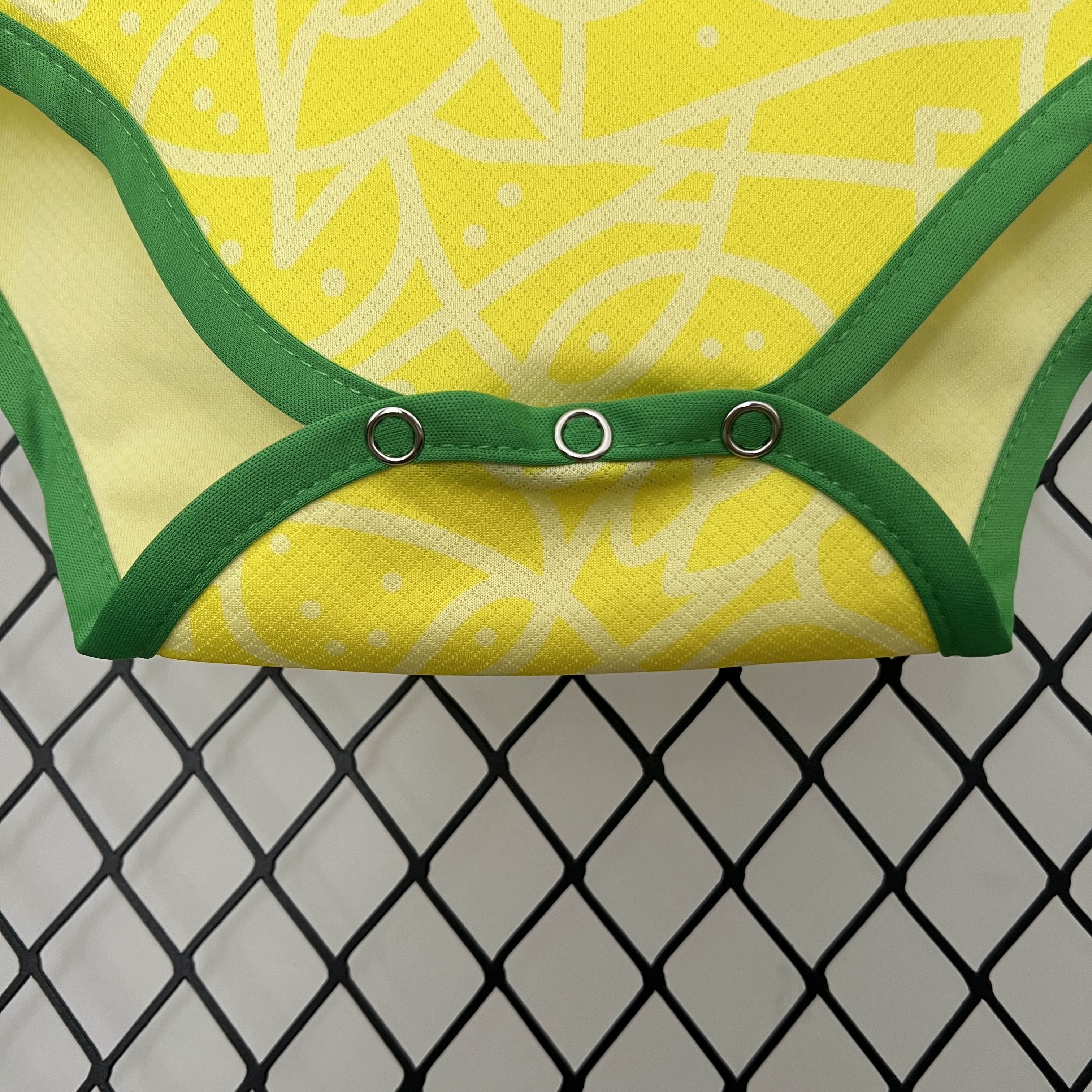 Brazil 2024 Home Baby Crawling Suit - Unitedfutballjersey