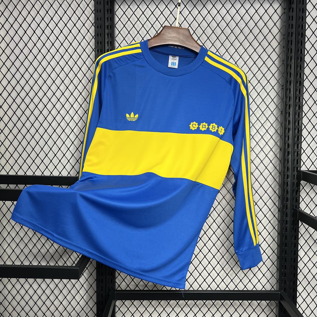 Retro Boca Juniors 1981-82 Home Long Sleeve Jersey - Unitedfutballjersey