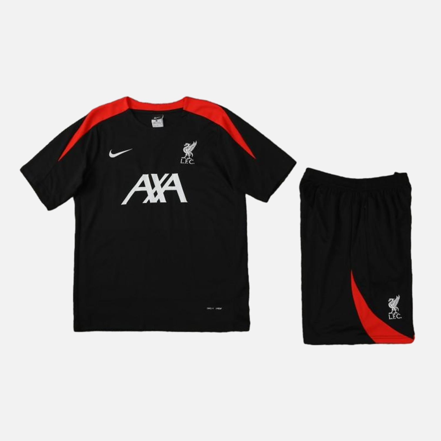Liver.pool 24-25 Short-Sleeve Training Set - Black - Unitedfutballjersey